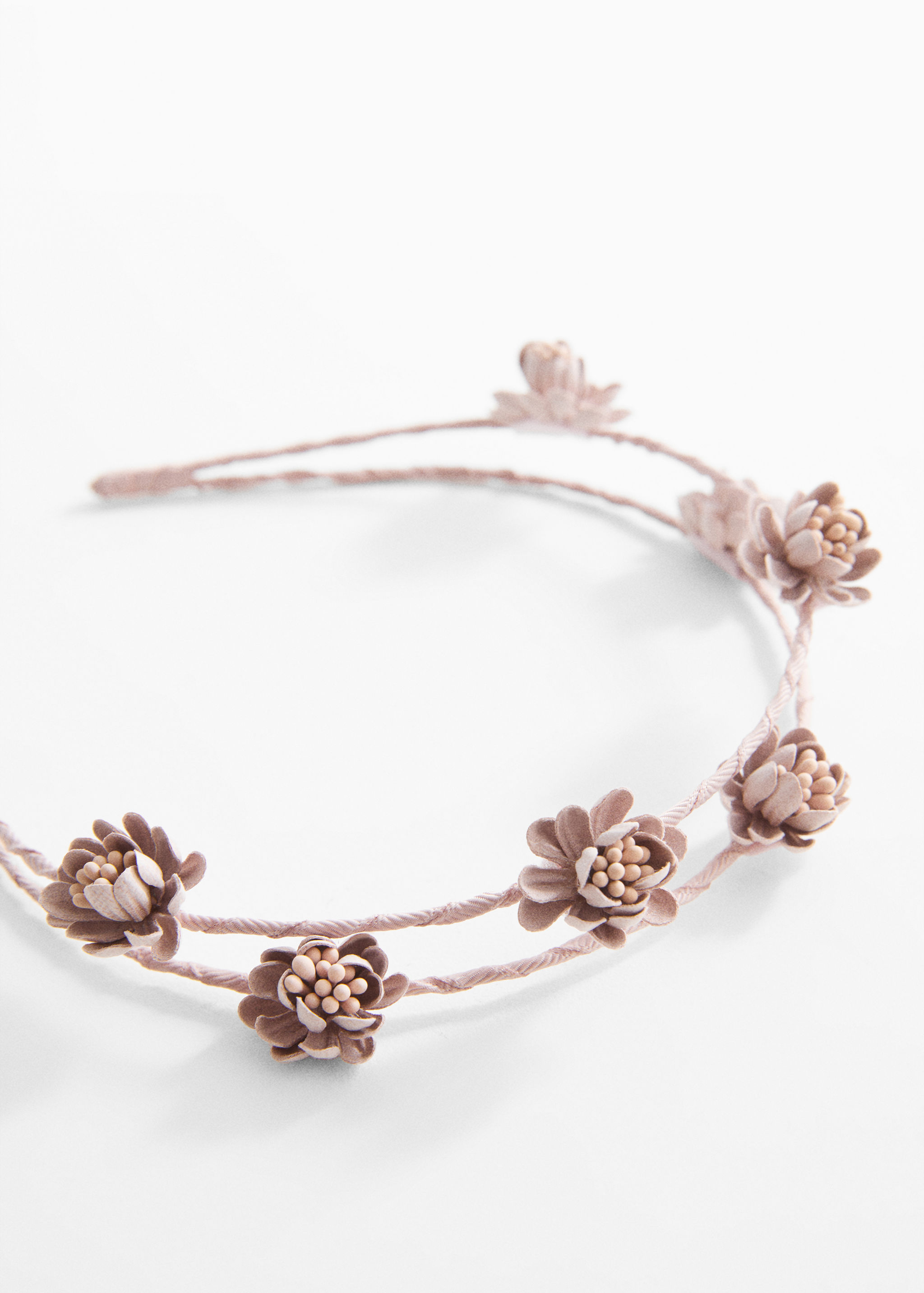 Diadema flores relieve - Plano medio