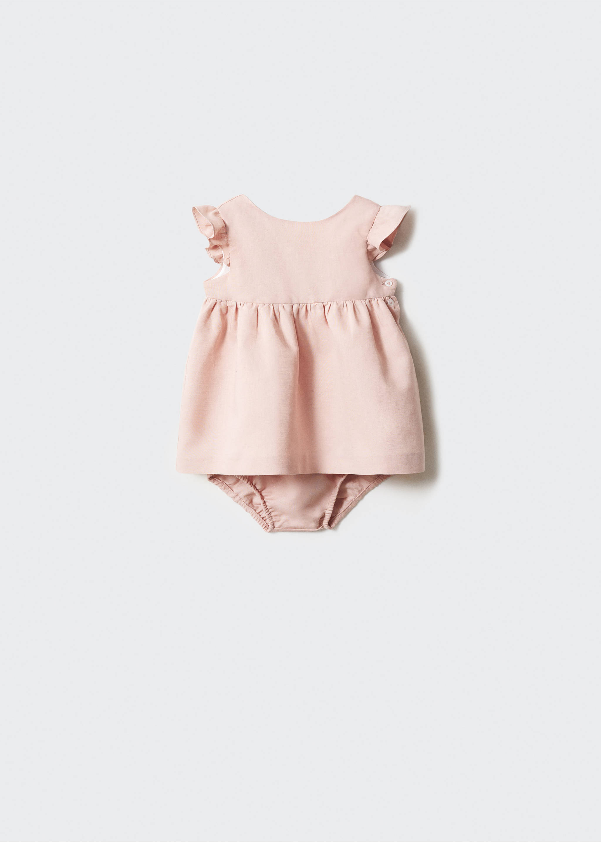 Linen dress and nappy cover - Article without model, Pink. Ref: 67093698-00.