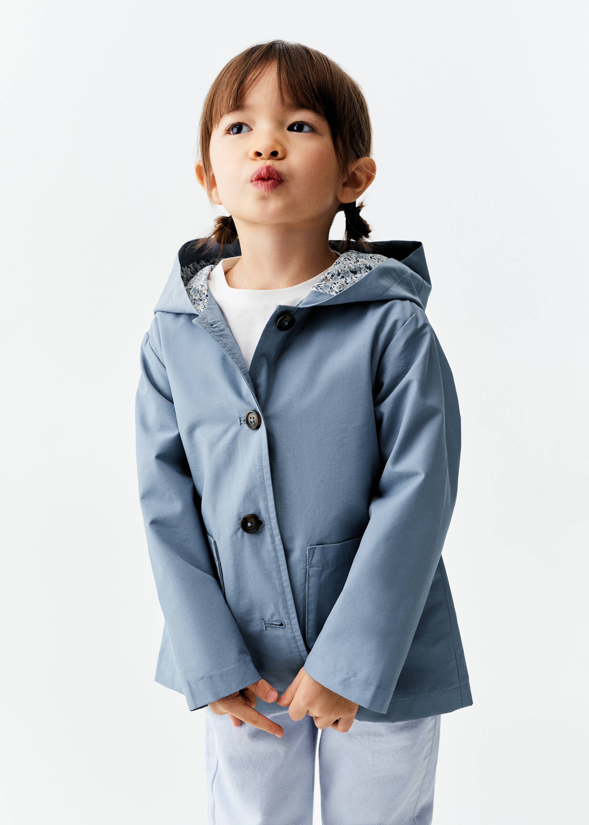 Baumwolljacke mit Knöpfen - Mittlere Ansicht