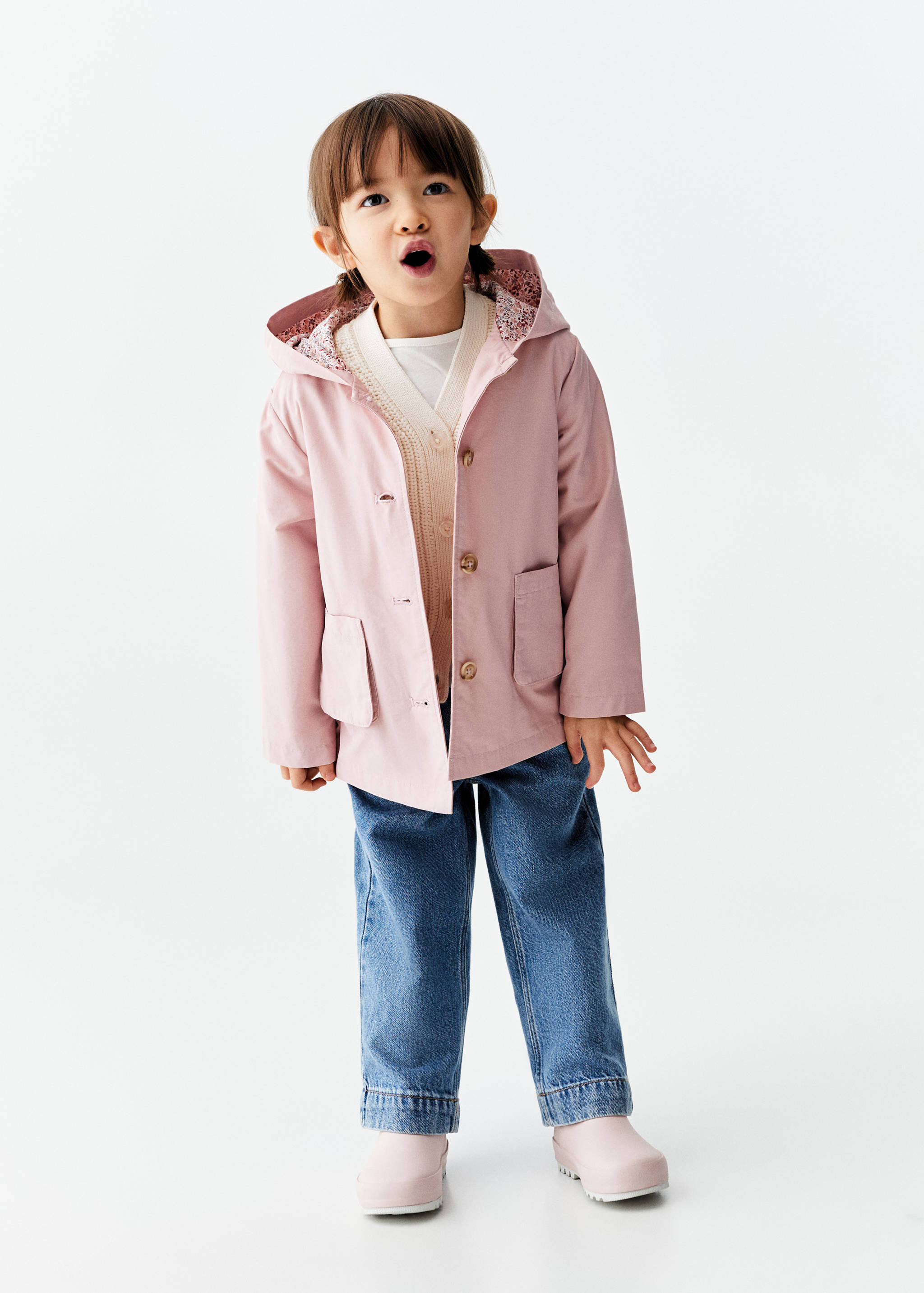 Baumwolljacke mit Knöpfen - Allgemeine Ansicht