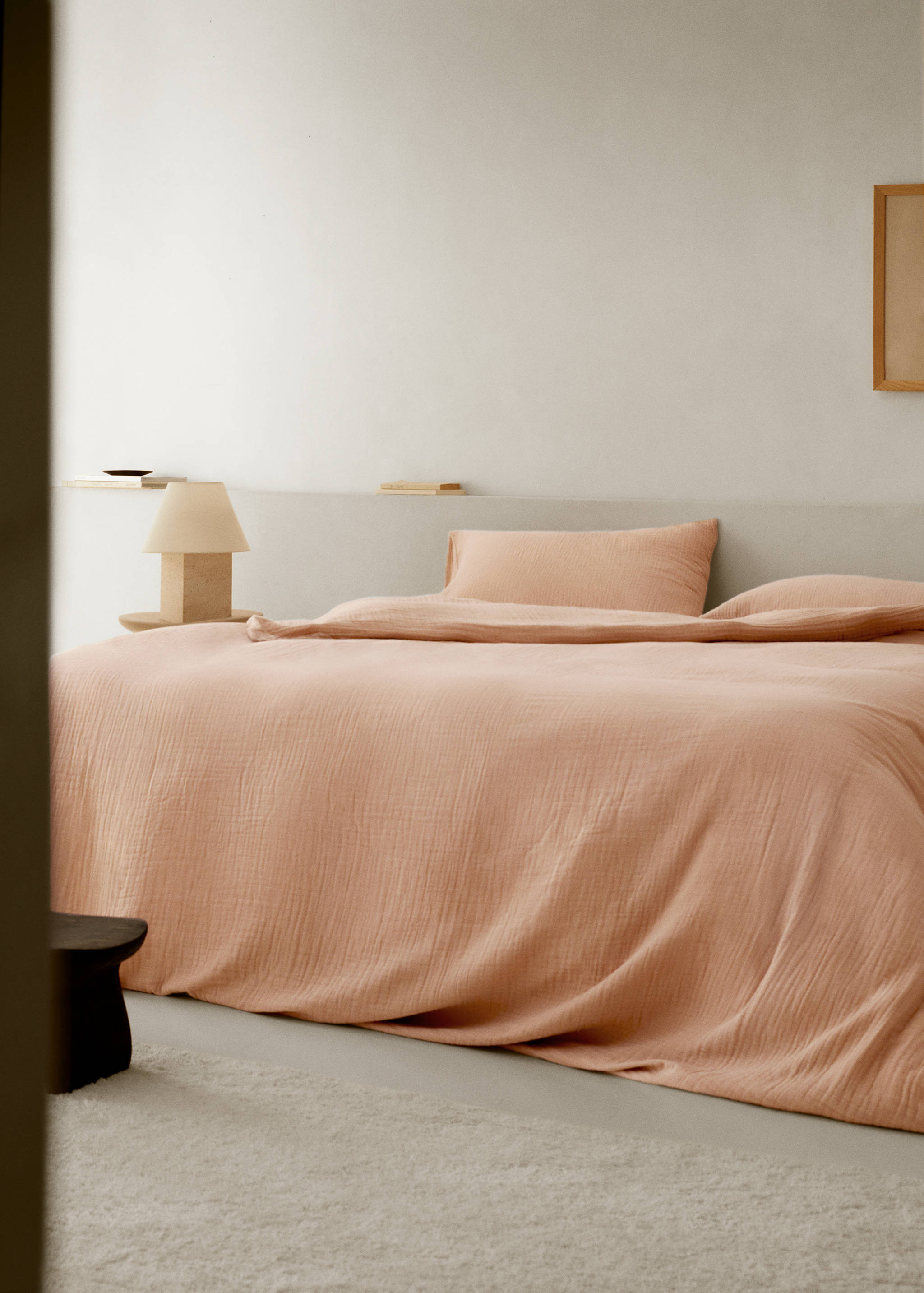 Cotton gauze duvet cover for 135 cm bed - General plane