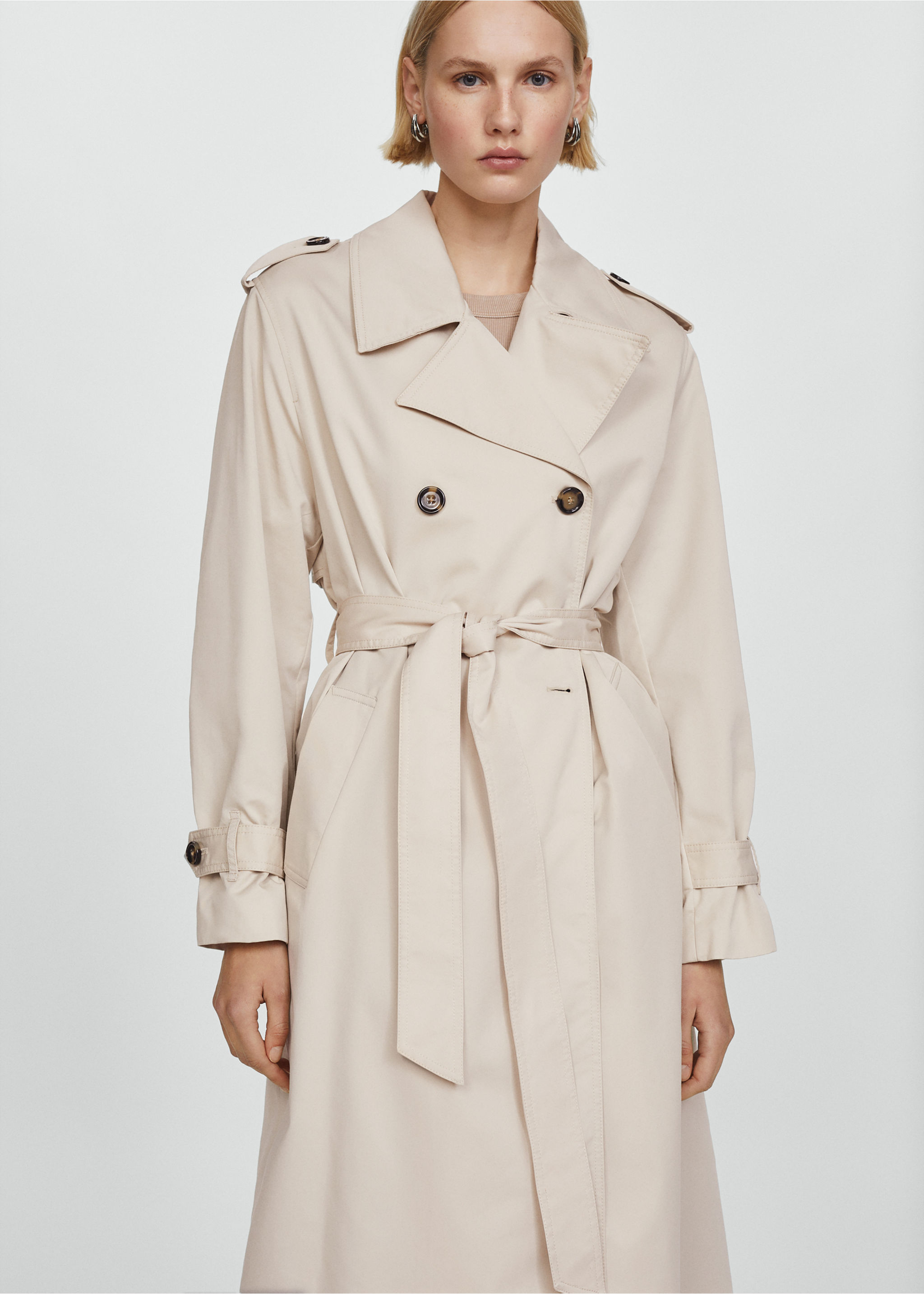 Double-breasted trench coat - Medium plane