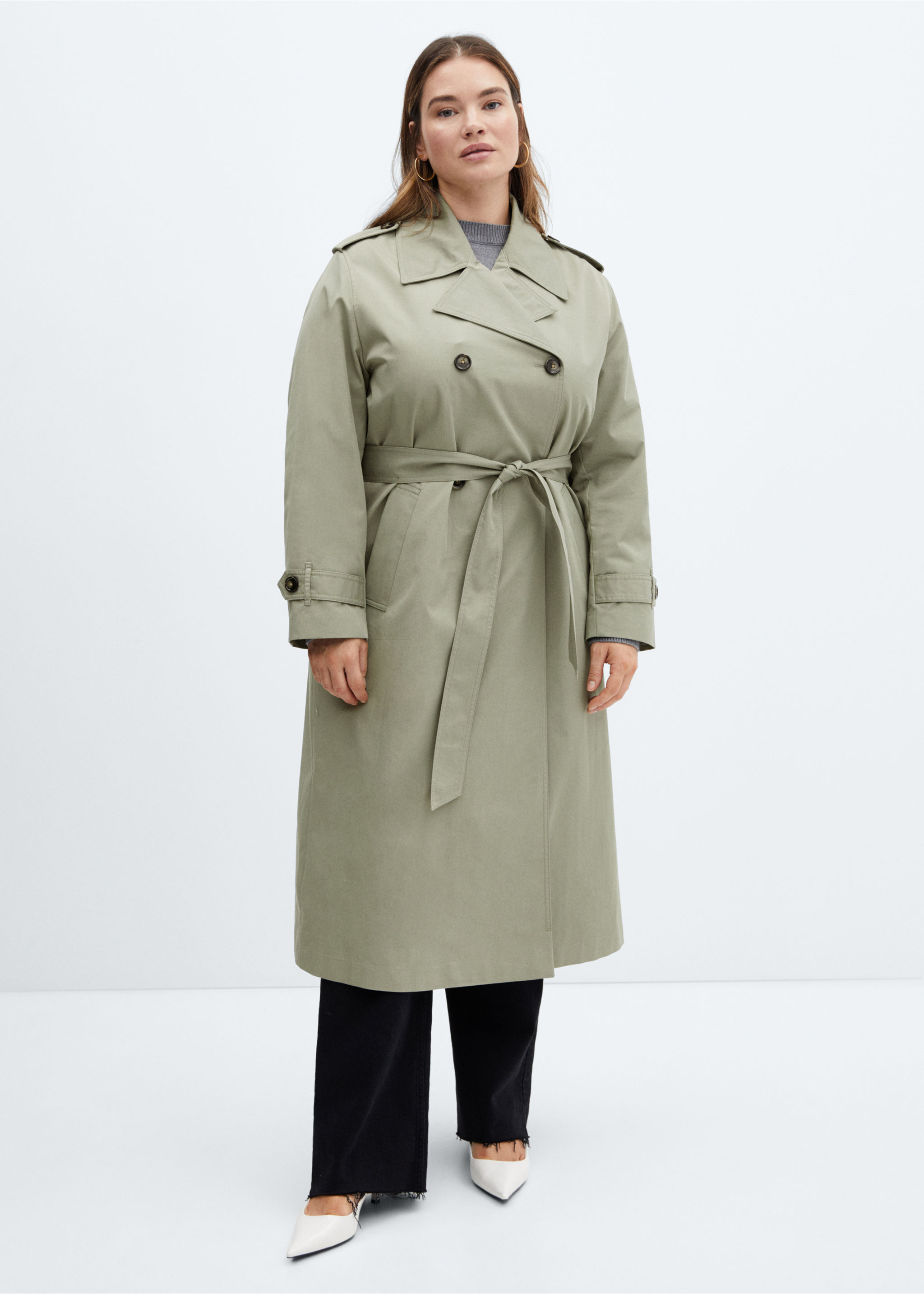 Double-breasted trench coat - Details of the article 3