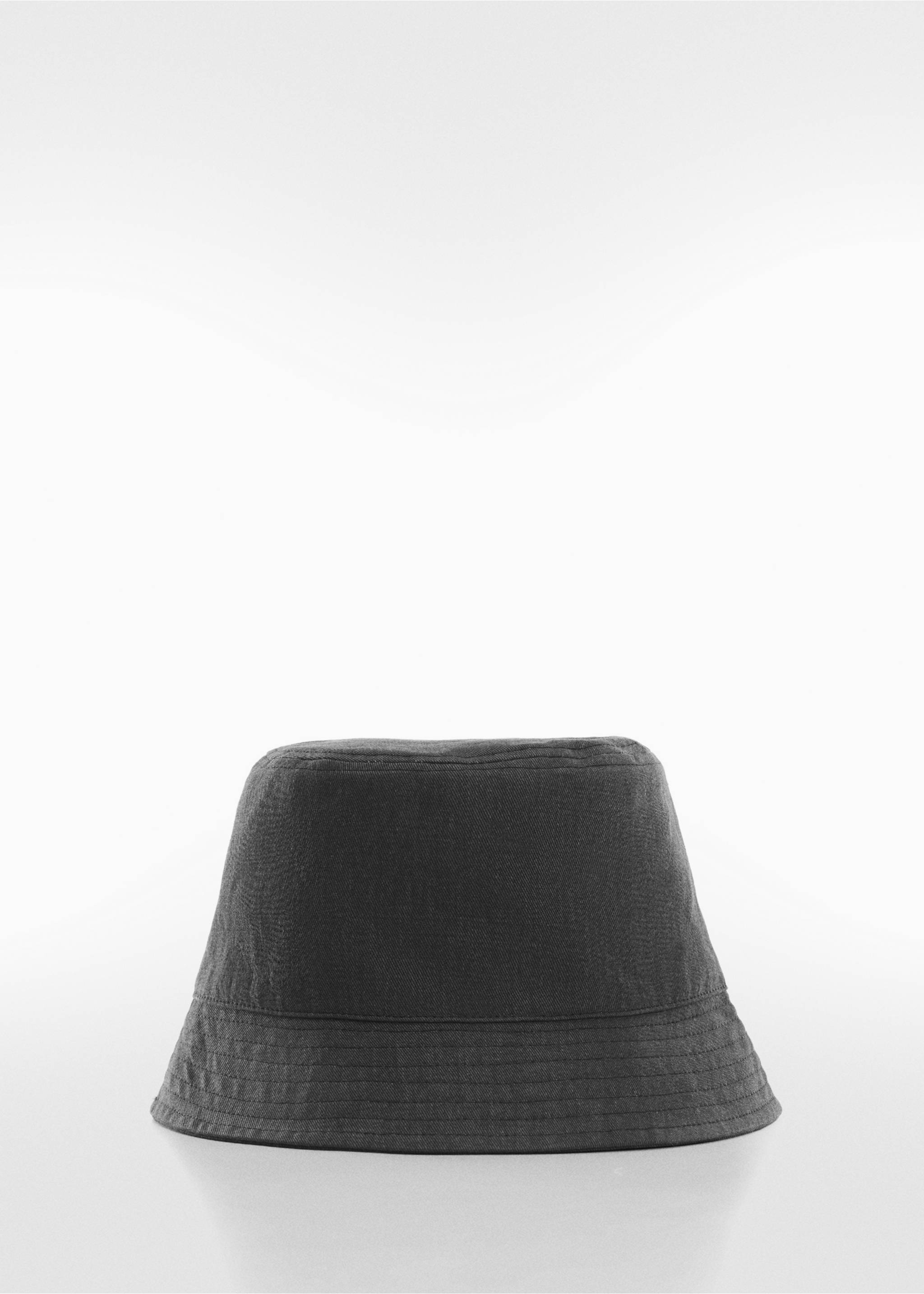 Denim bucket hat - Article without model, Black. Ref: 67094025-00.