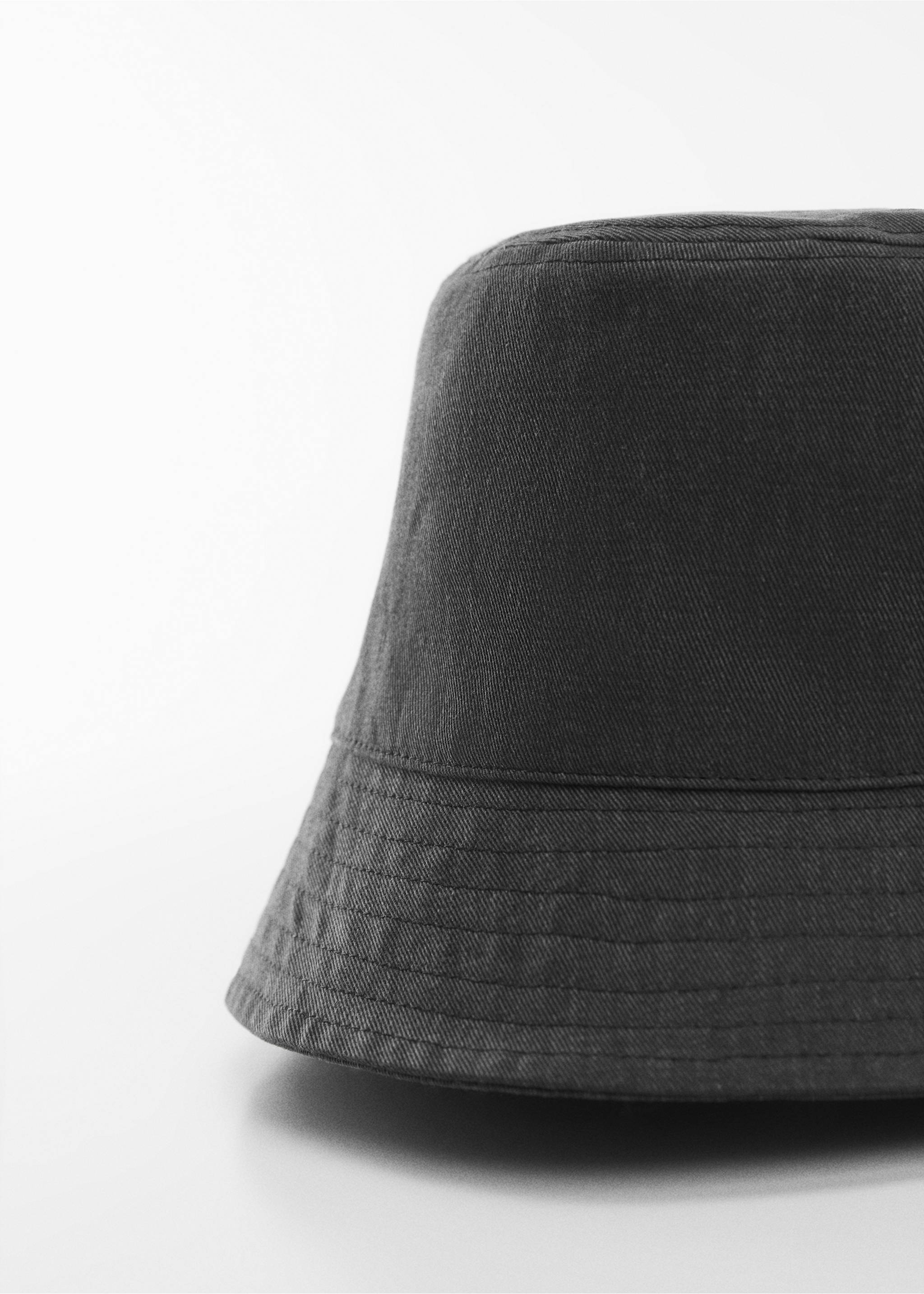 Denim bucket hat - Medium plane, Black. Ref: 67094025-00.