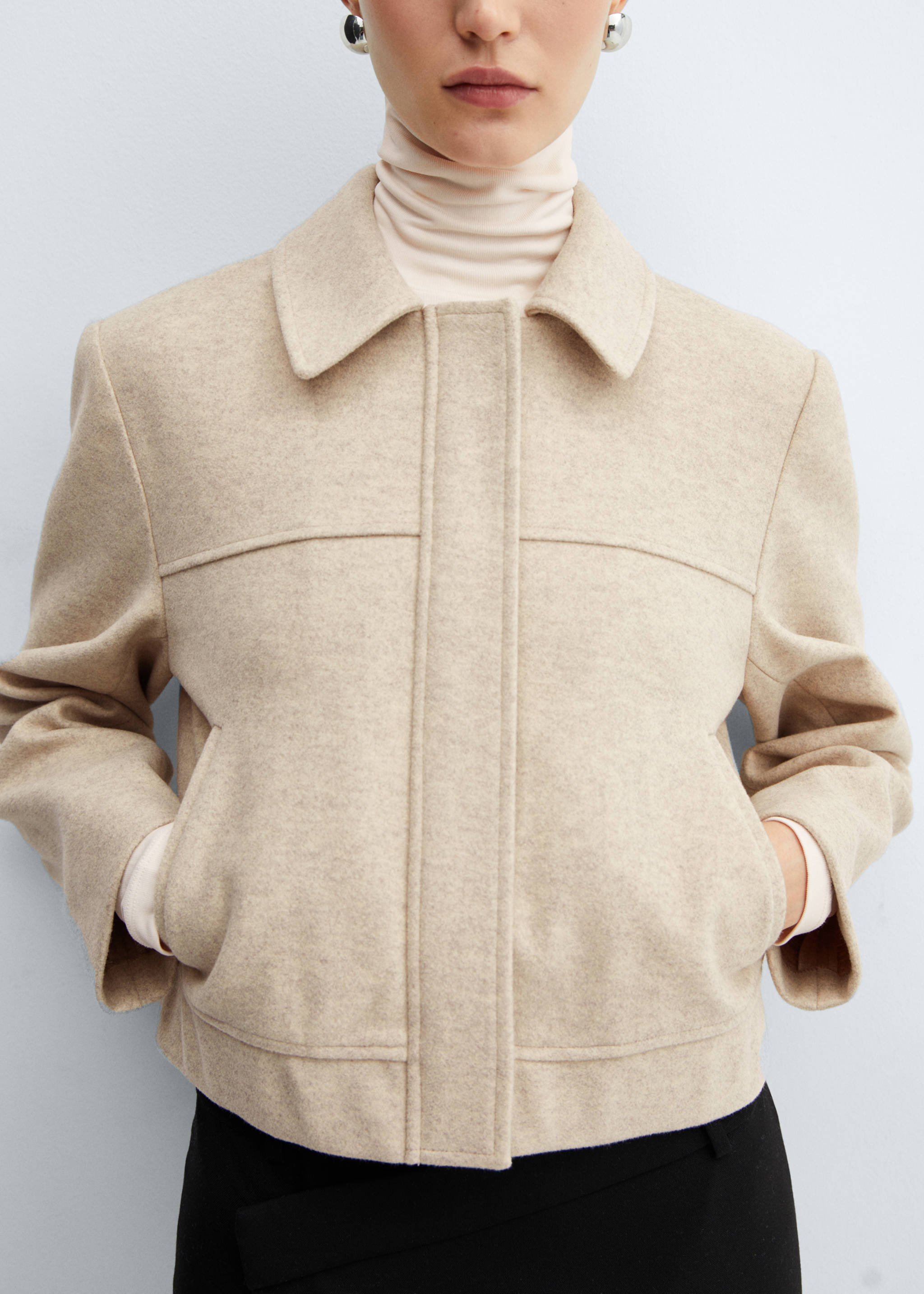Zipper decorative seams jacket - Details of the article 6