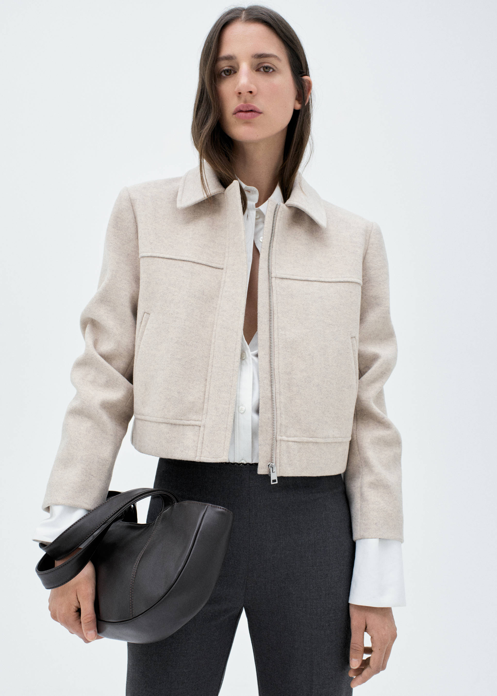 Zipper decorative seams jacket - Details of the article 7