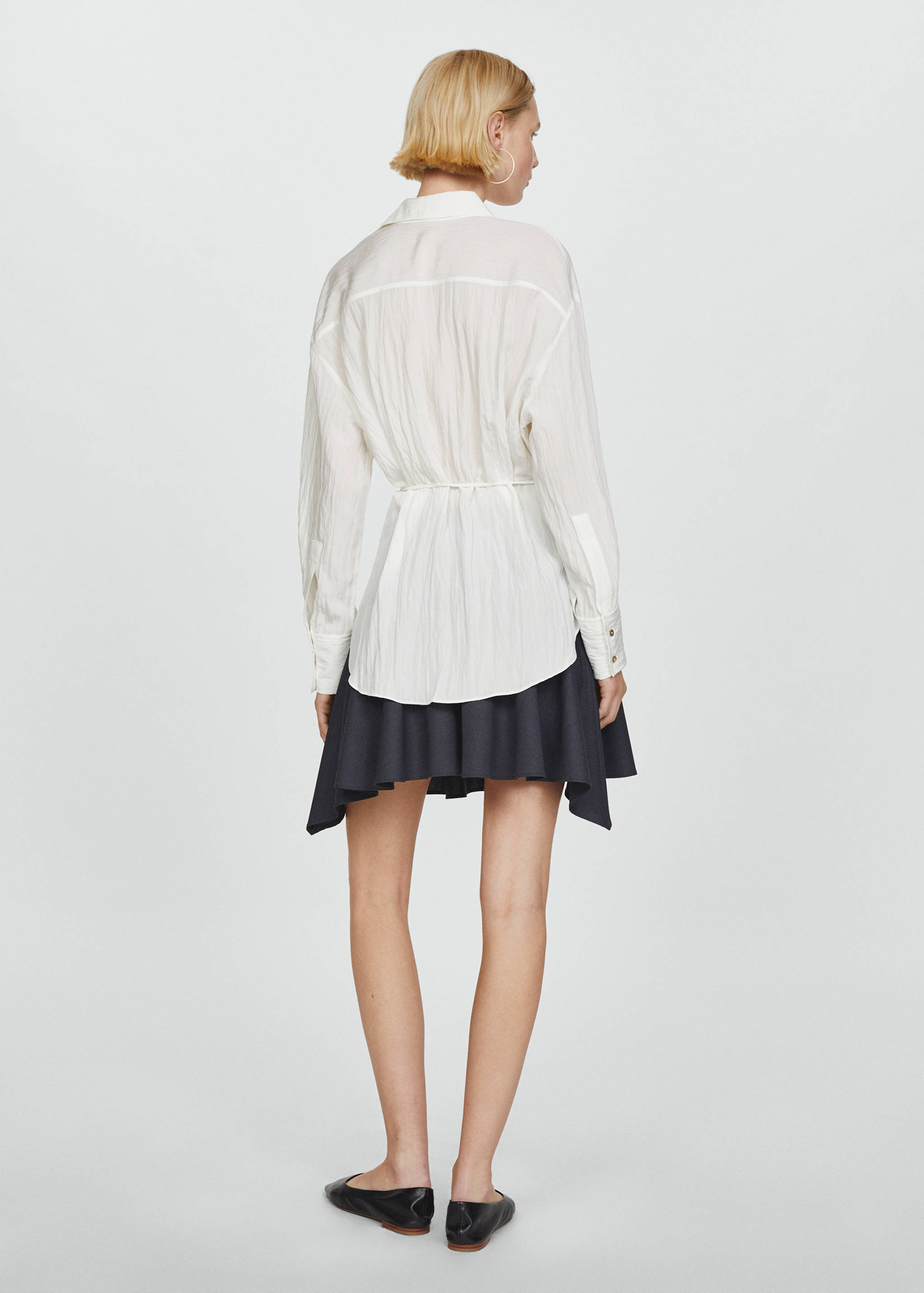 Creased-effect shirt - Reverse of the article