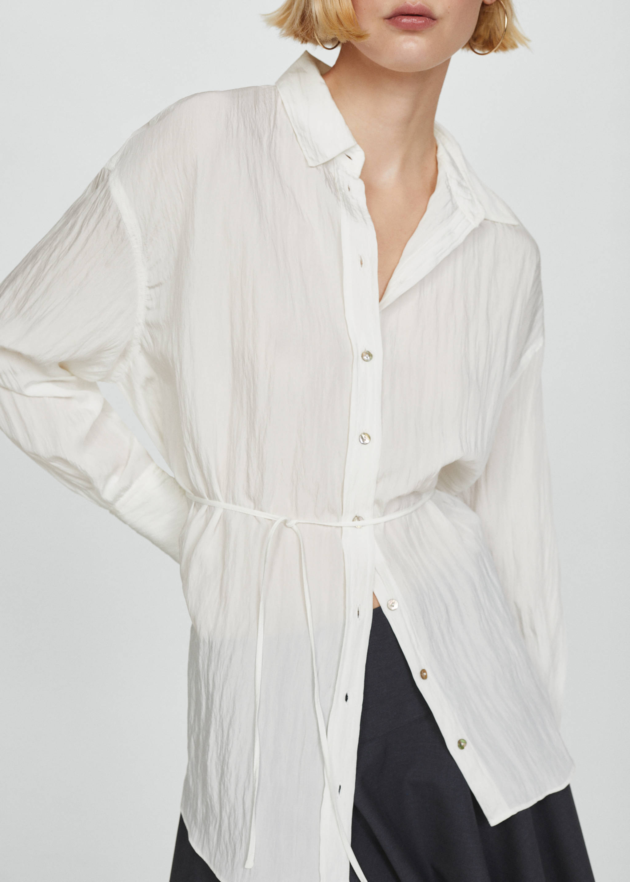 Creased-effect shirt - Details of the article 1