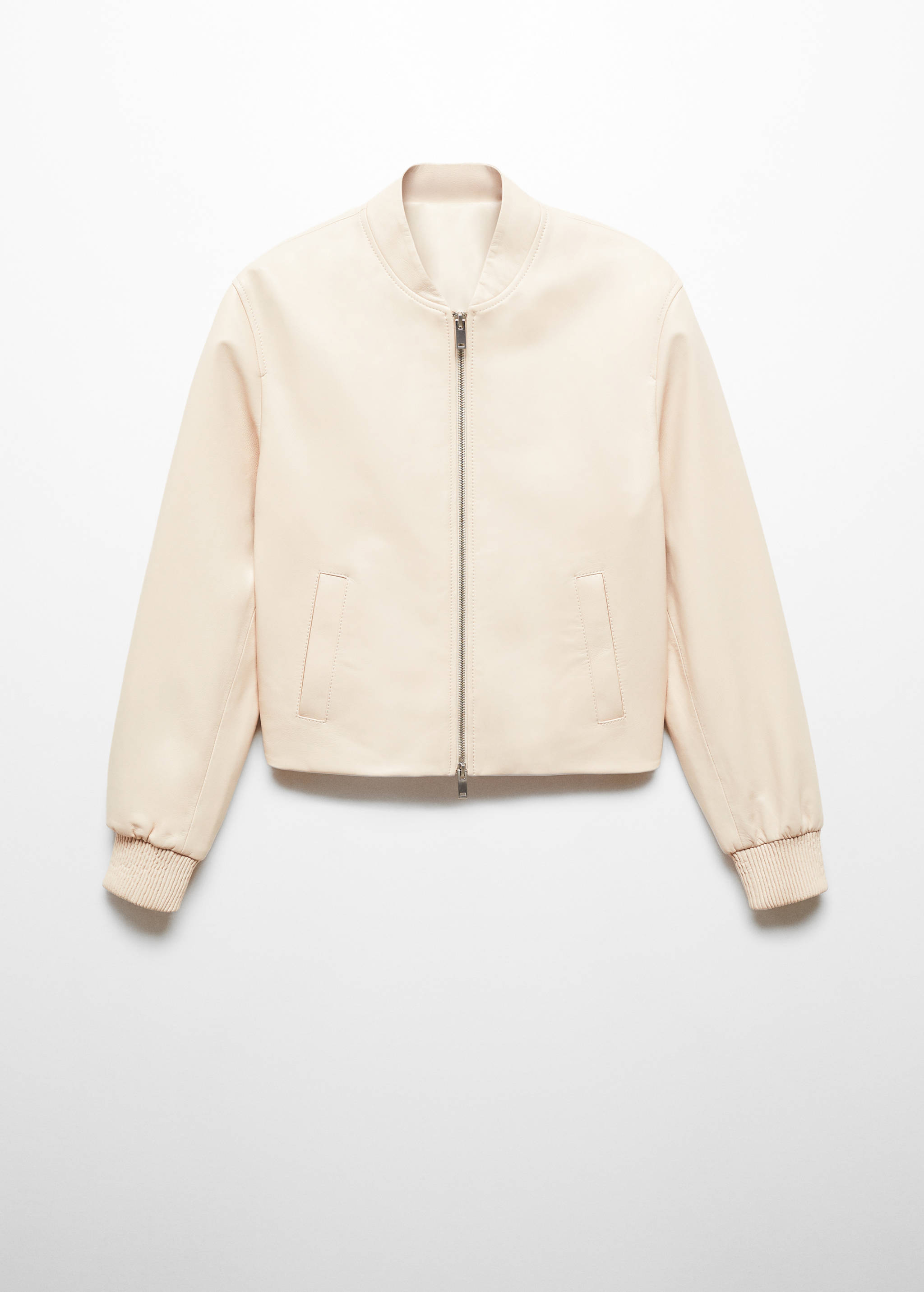Blouson bomber 100 % cuir - Article sans modèle