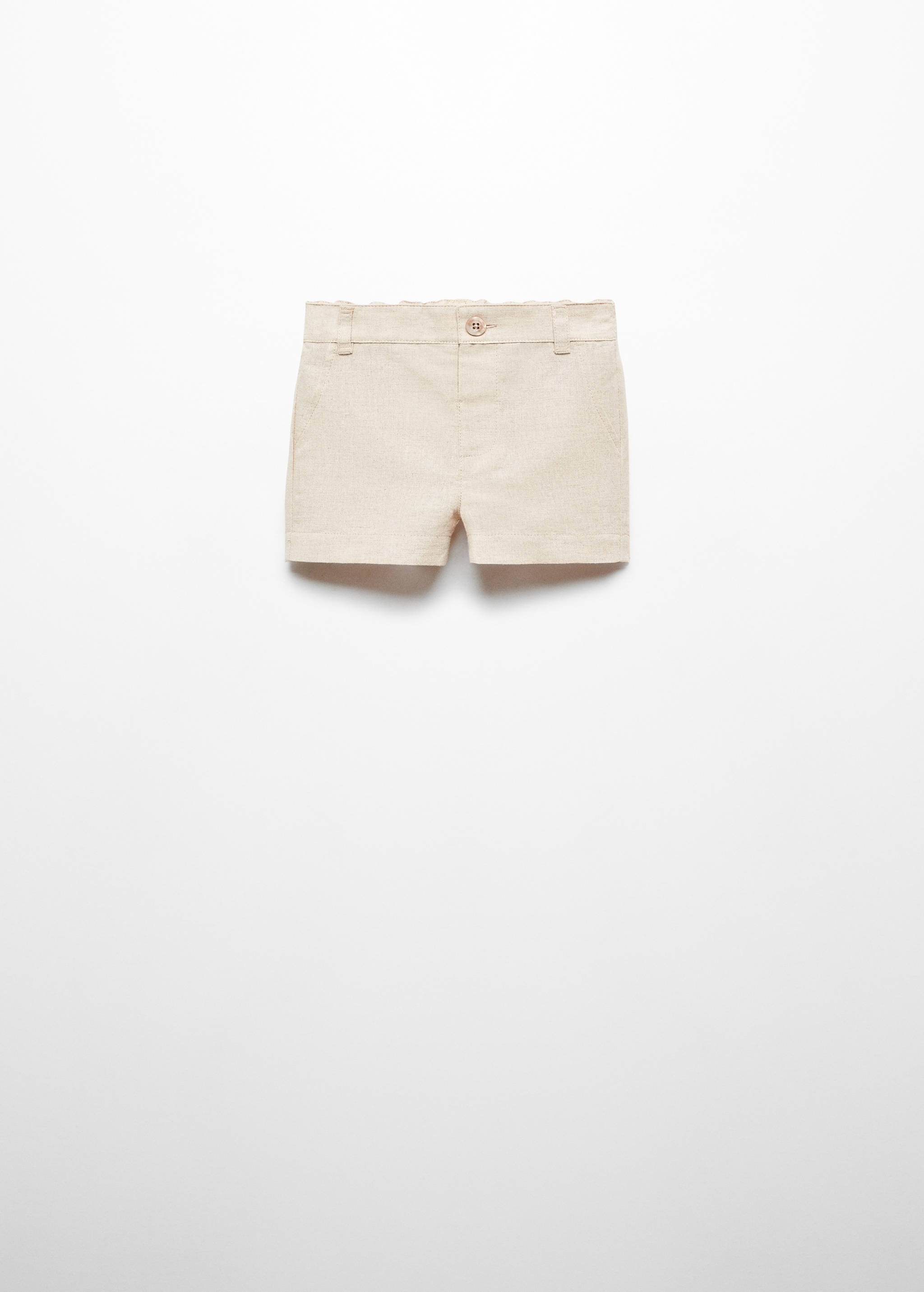 Linen-blend Bermuda shorts - Article without model