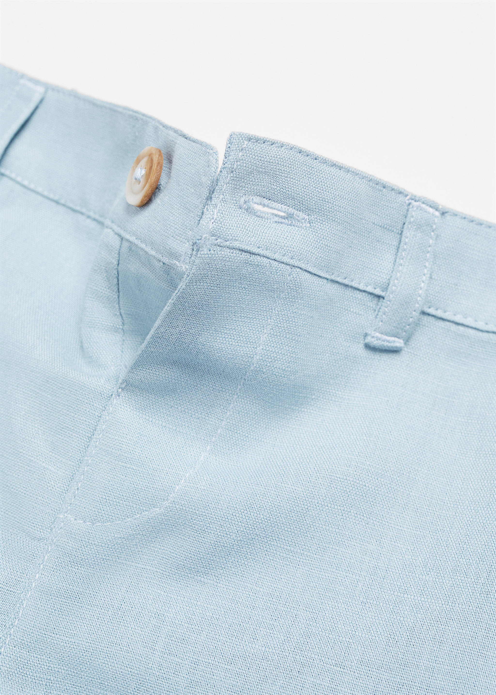 Linen-blend Bermuda shorts - Details of the article 8