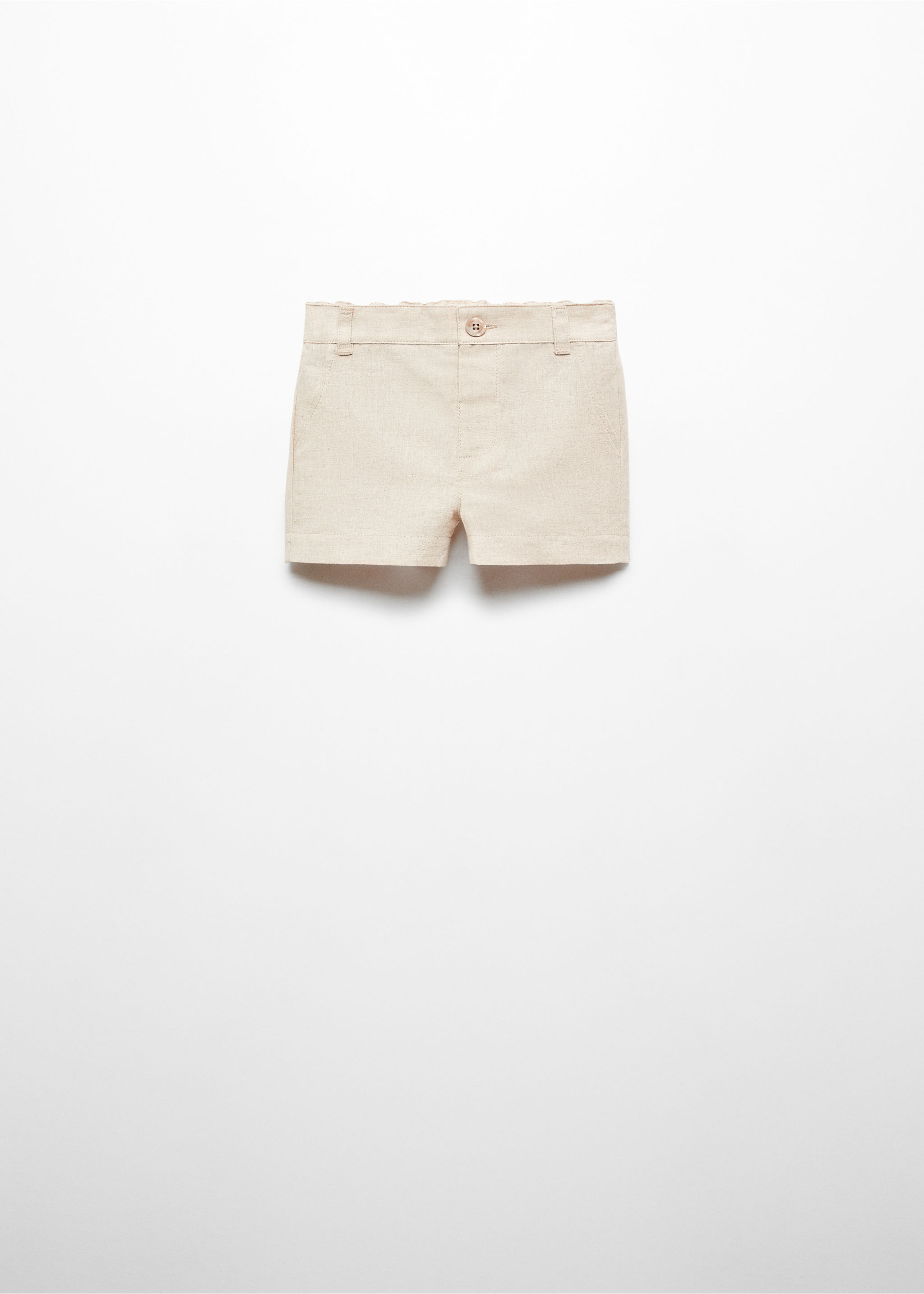 Linen-blend Bermuda shorts - Article without model