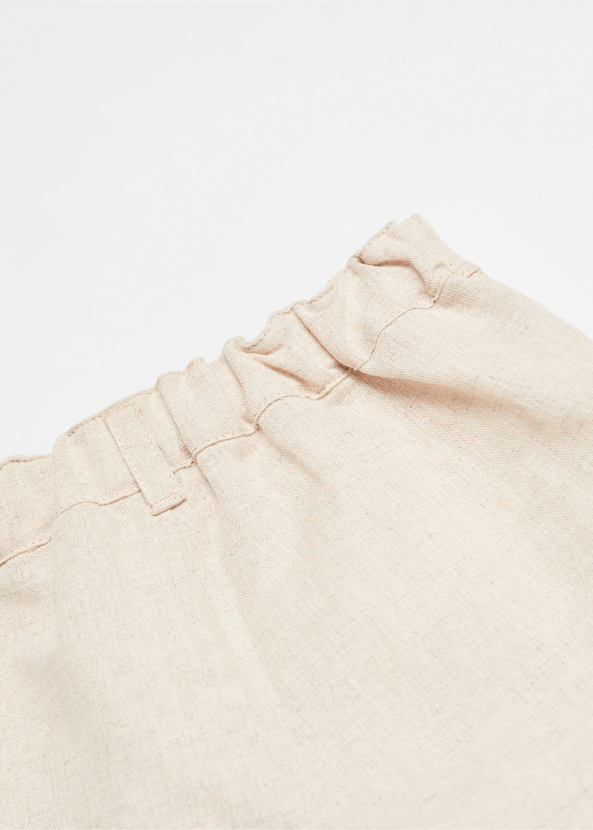 Linen-blend Bermuda shorts - Details of the article 0