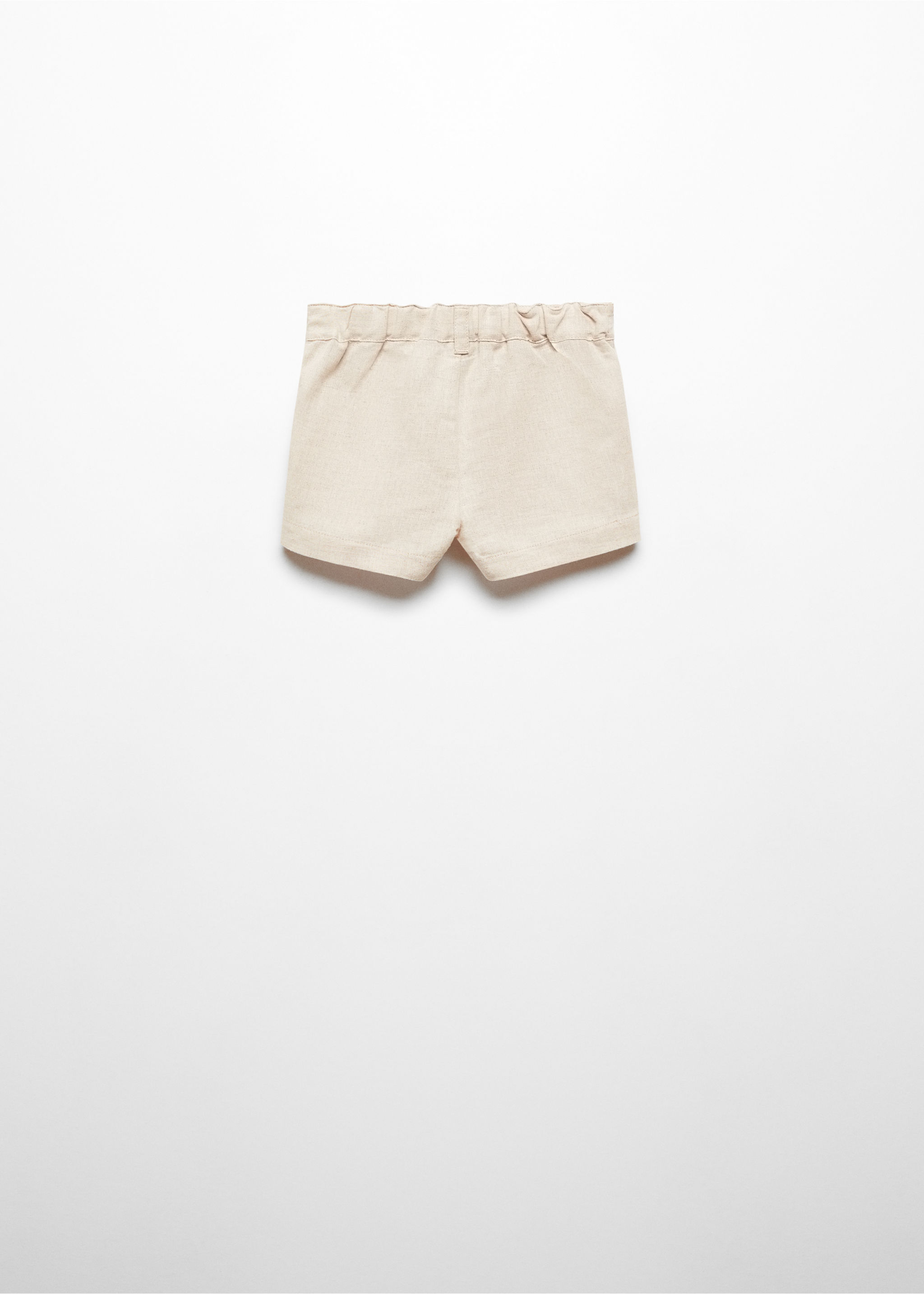 Linen-blend Bermuda shorts - Reverse of the article