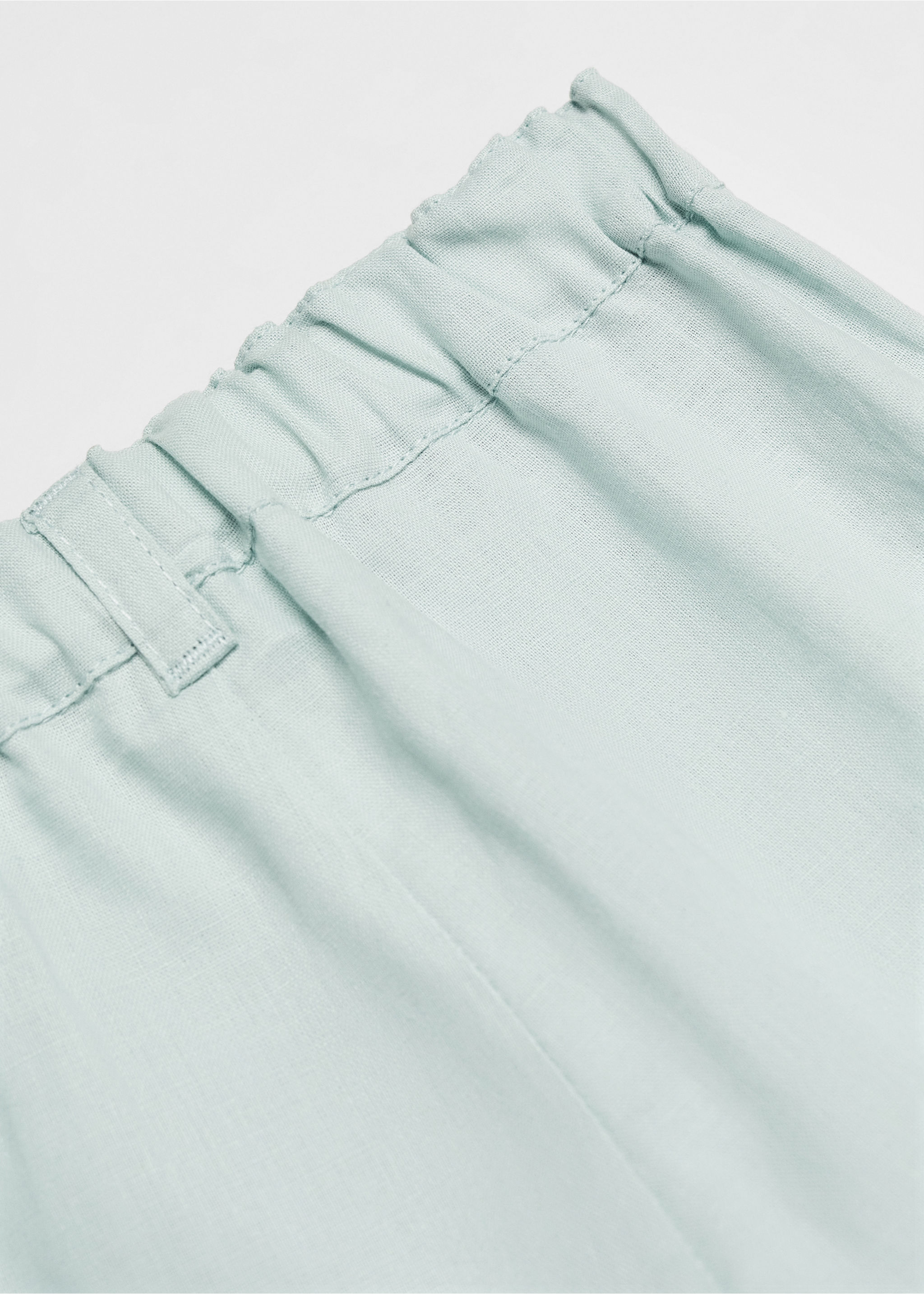 Linen-blend Bermuda shorts - Details of the article 0