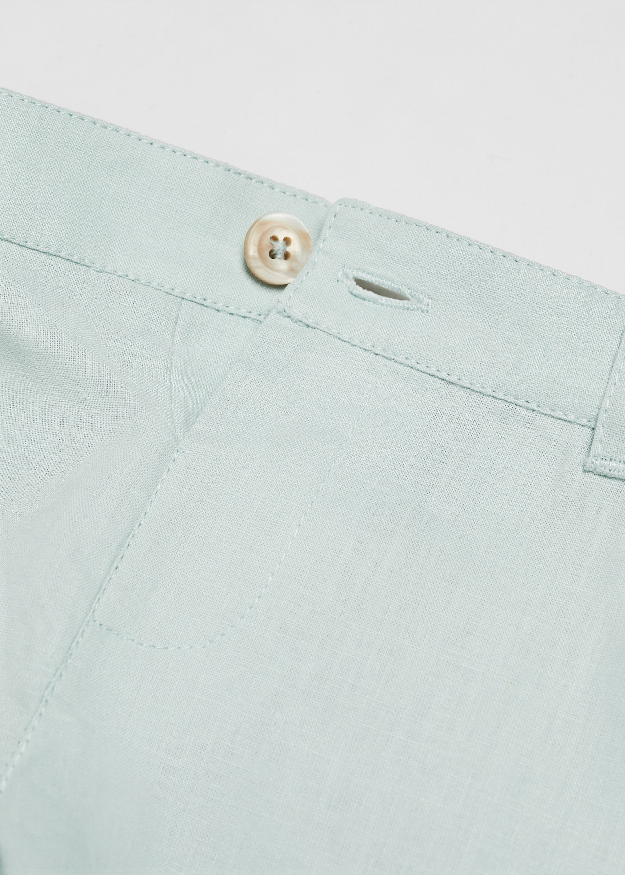 Linen-blend Bermuda shorts - Details of the article 8