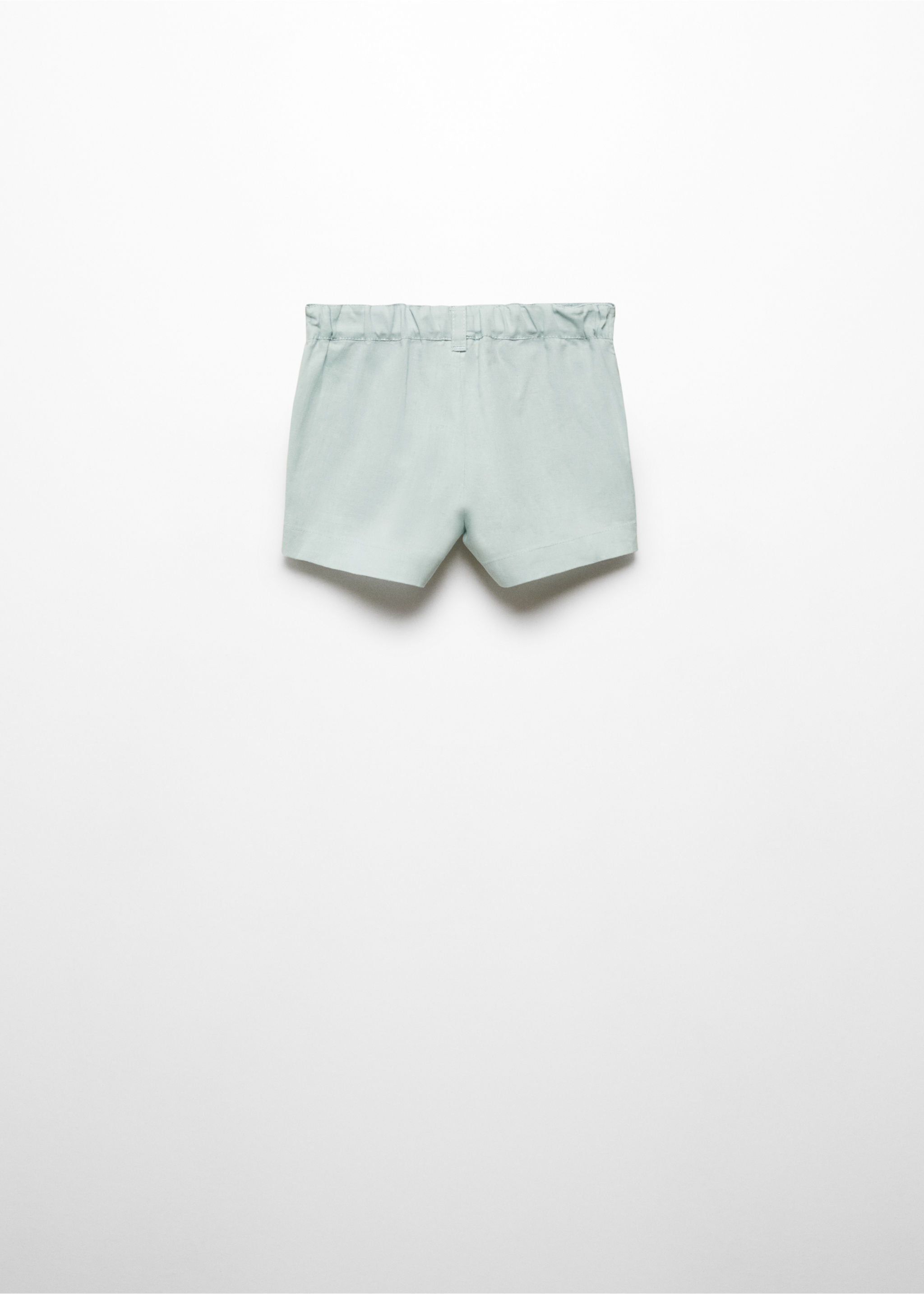 Linen-blend Bermuda shorts - Reverse of the article