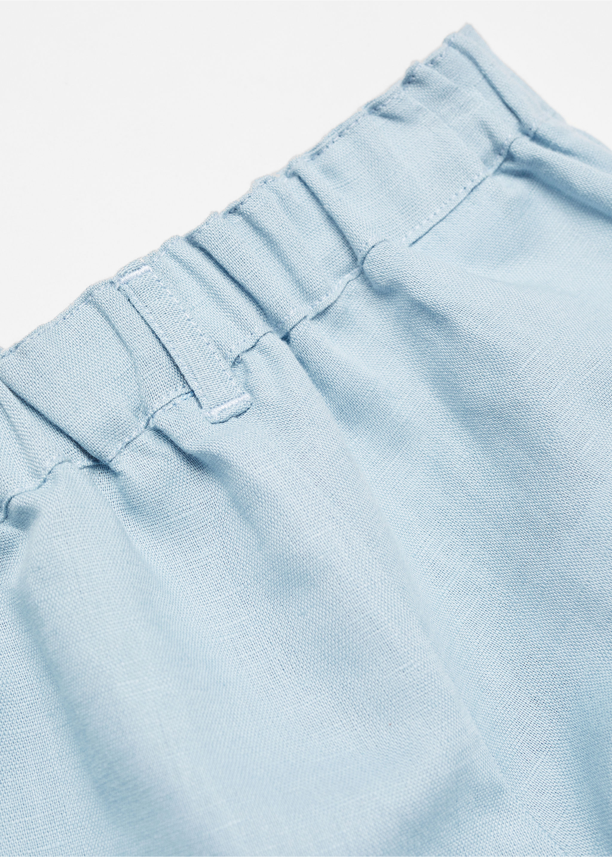 Linen-blend Bermuda shorts - Details of the article 0