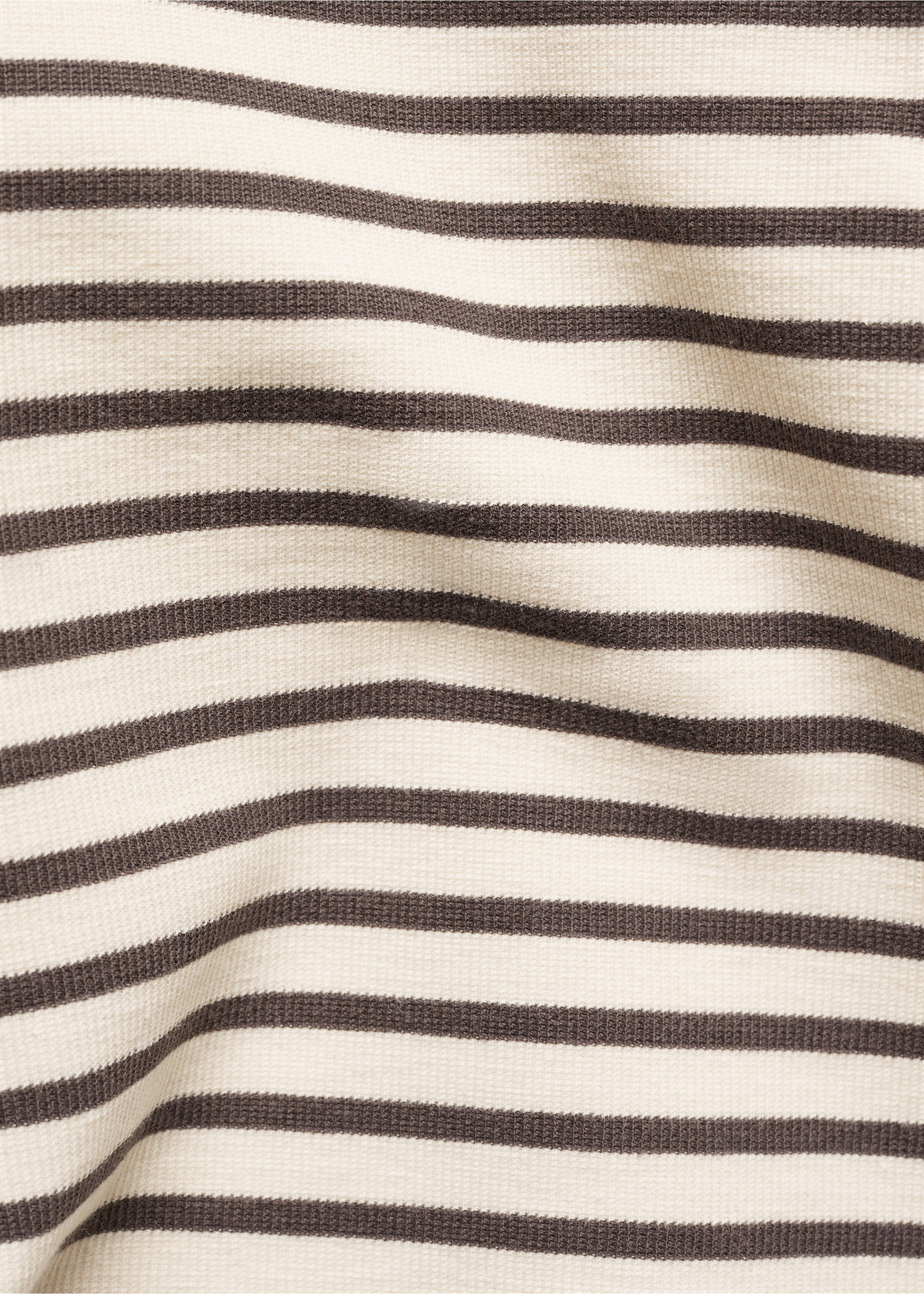 Striped knitted sweatshirt - Details of the article 8, Ecru. Ref: 67094042-00.