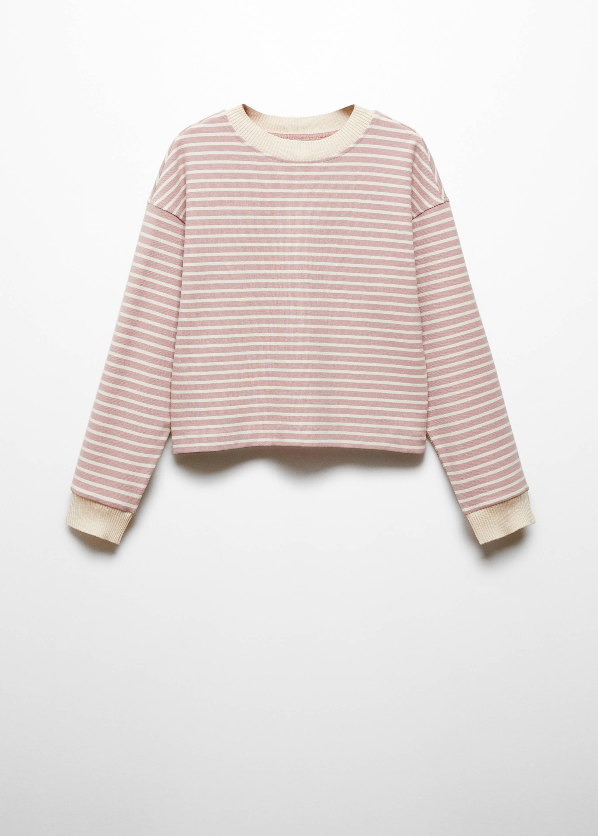 Striped knitted sweatshirt - Article without model