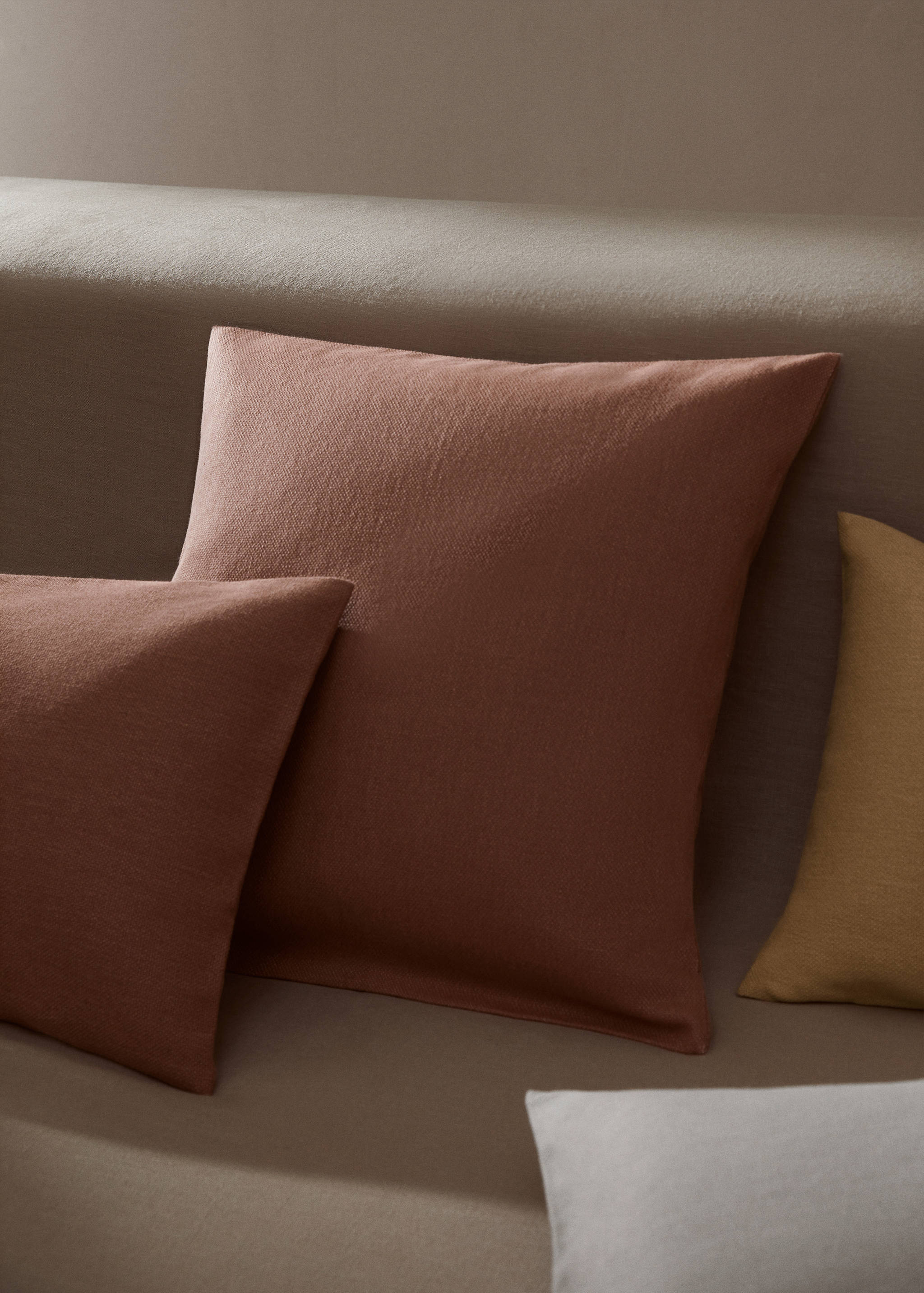 Housse de coussin coton texture 45x45 cm - Plan général