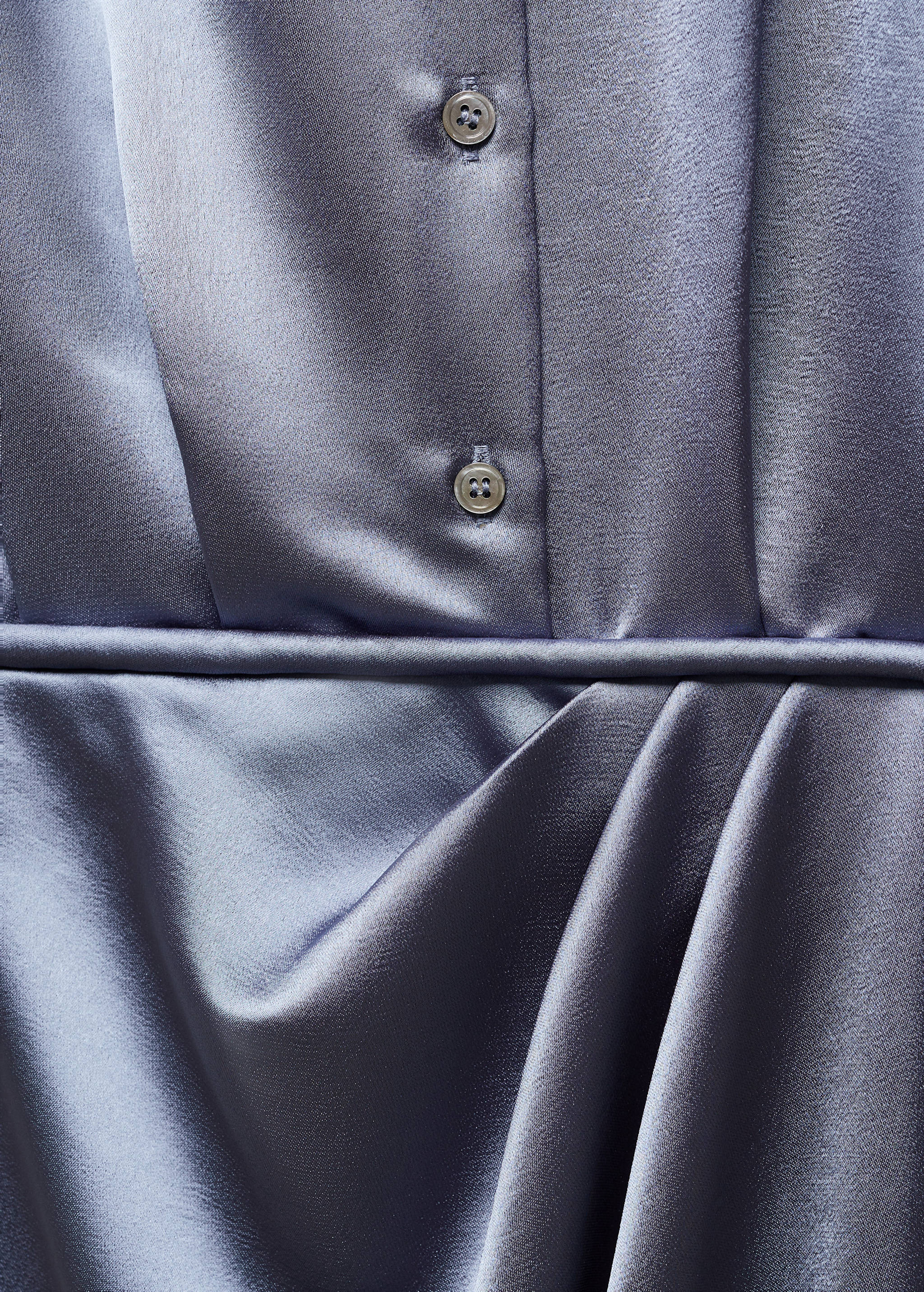 Satin shirt dress - Details of the article 8