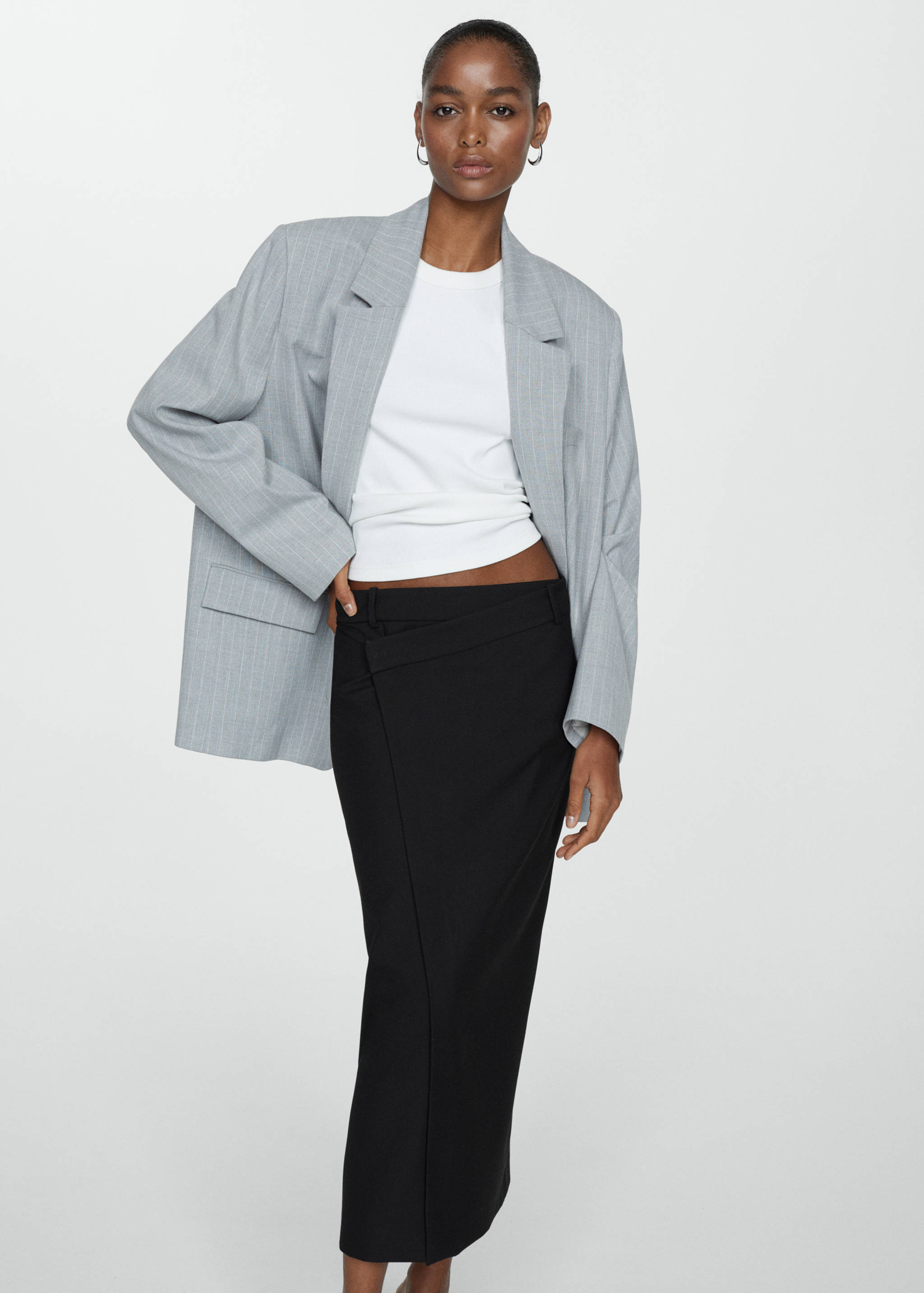 Falda midi cruzada - Detalle del artículo 1