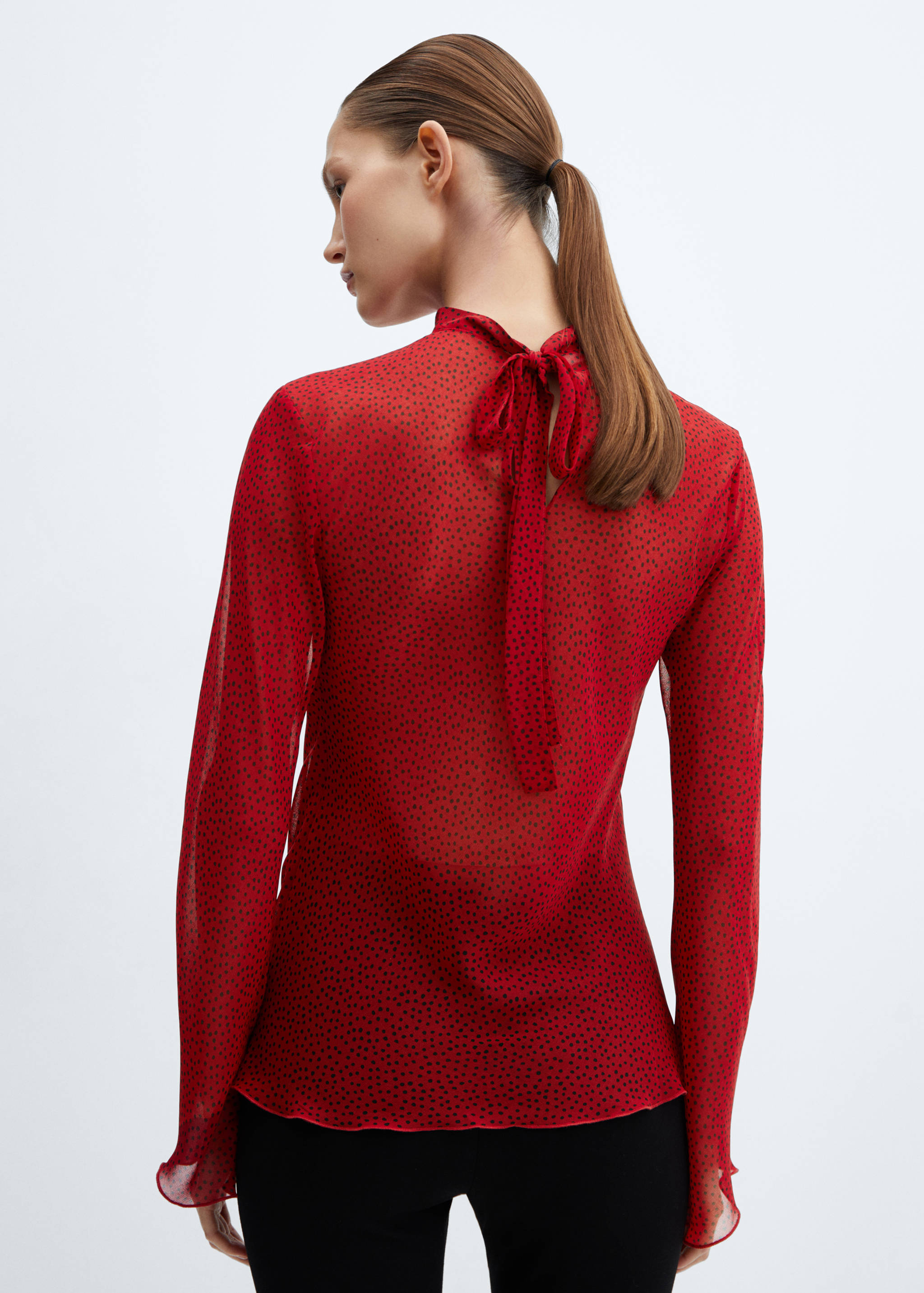 Blusa schiena fiocco - Retro dell'articolo