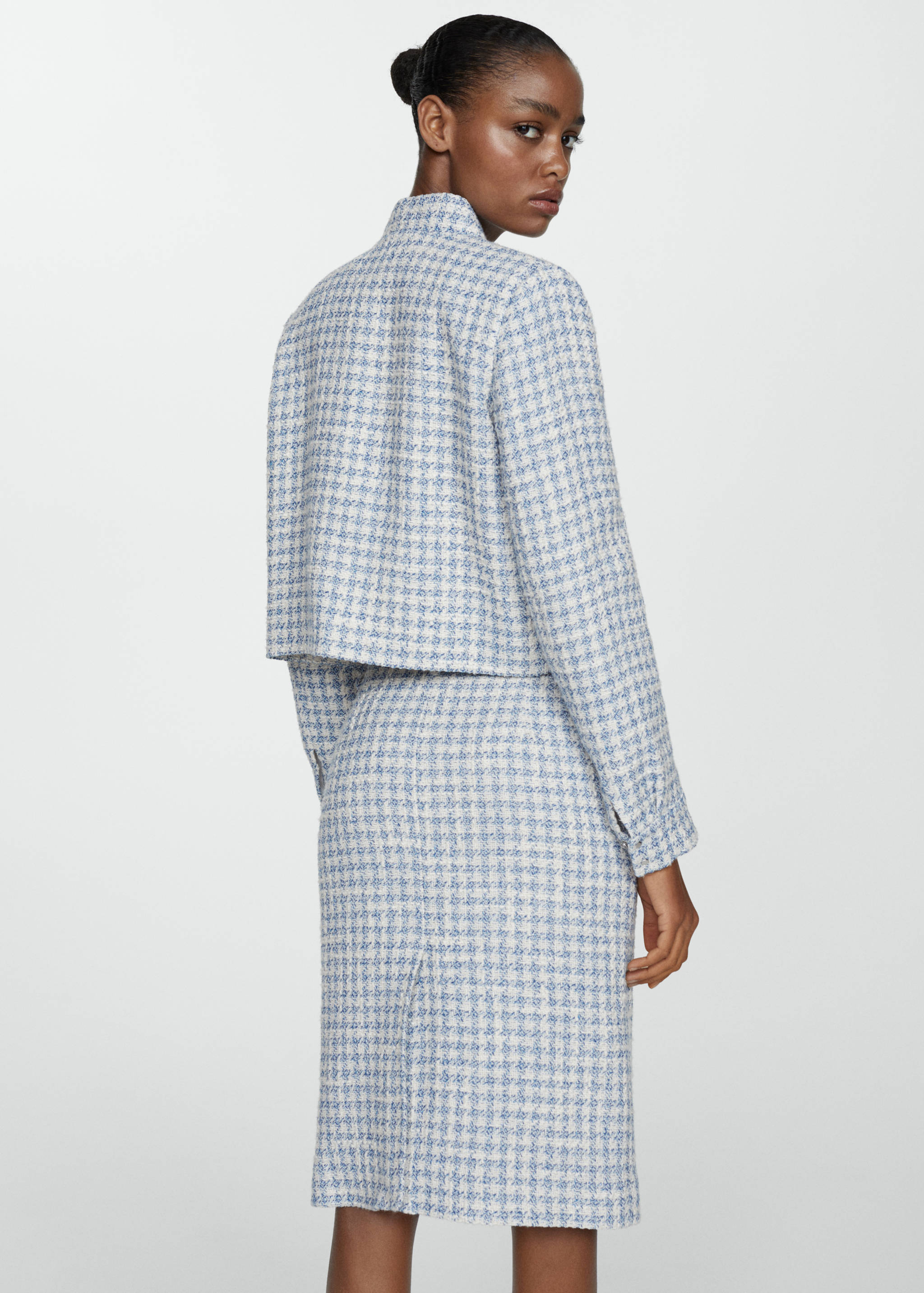 Chaqueta tweed botones metálicos - Reverso del artículo