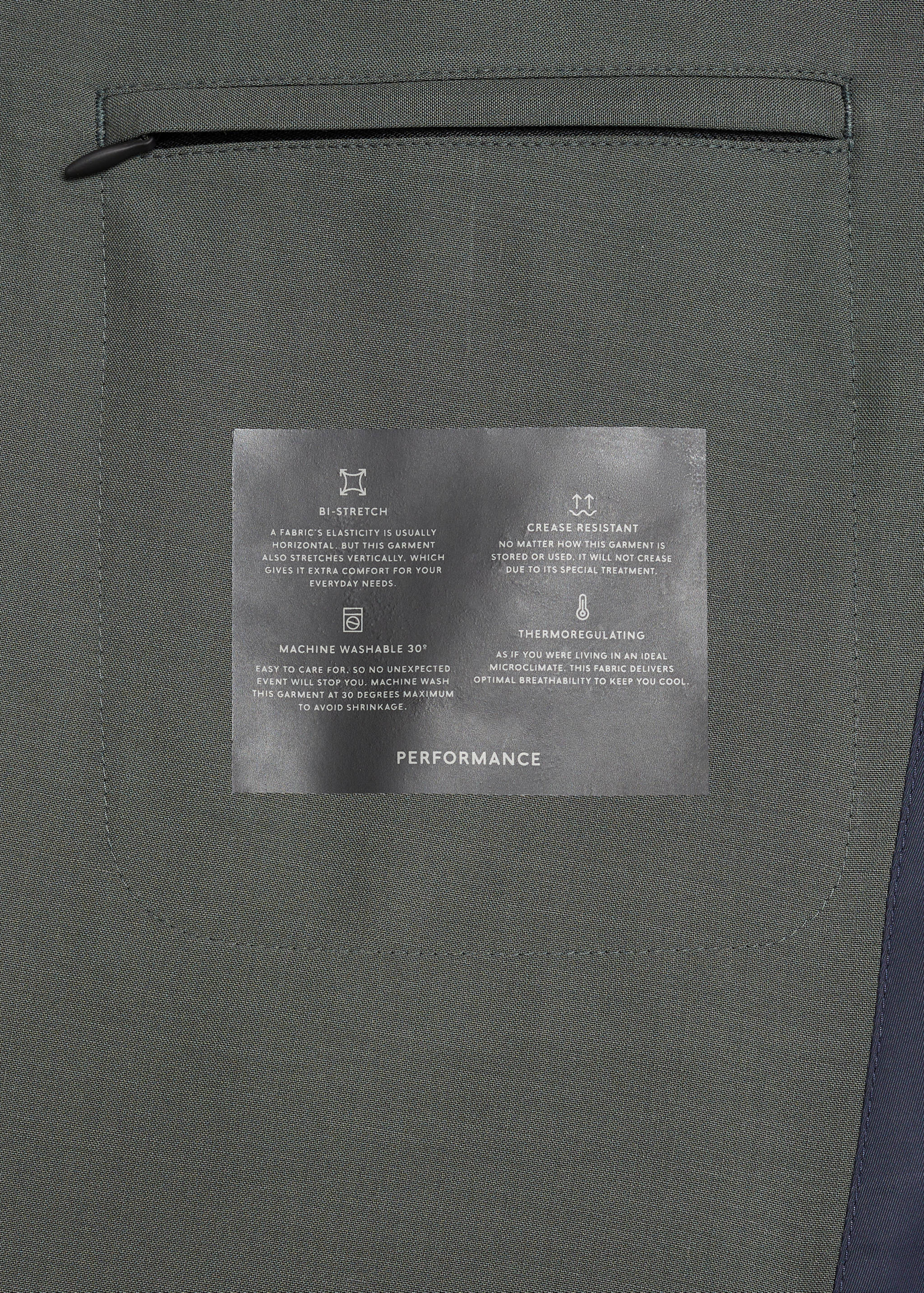 Dressjakke i ull, slim-fit - Artikkeldetalj 0