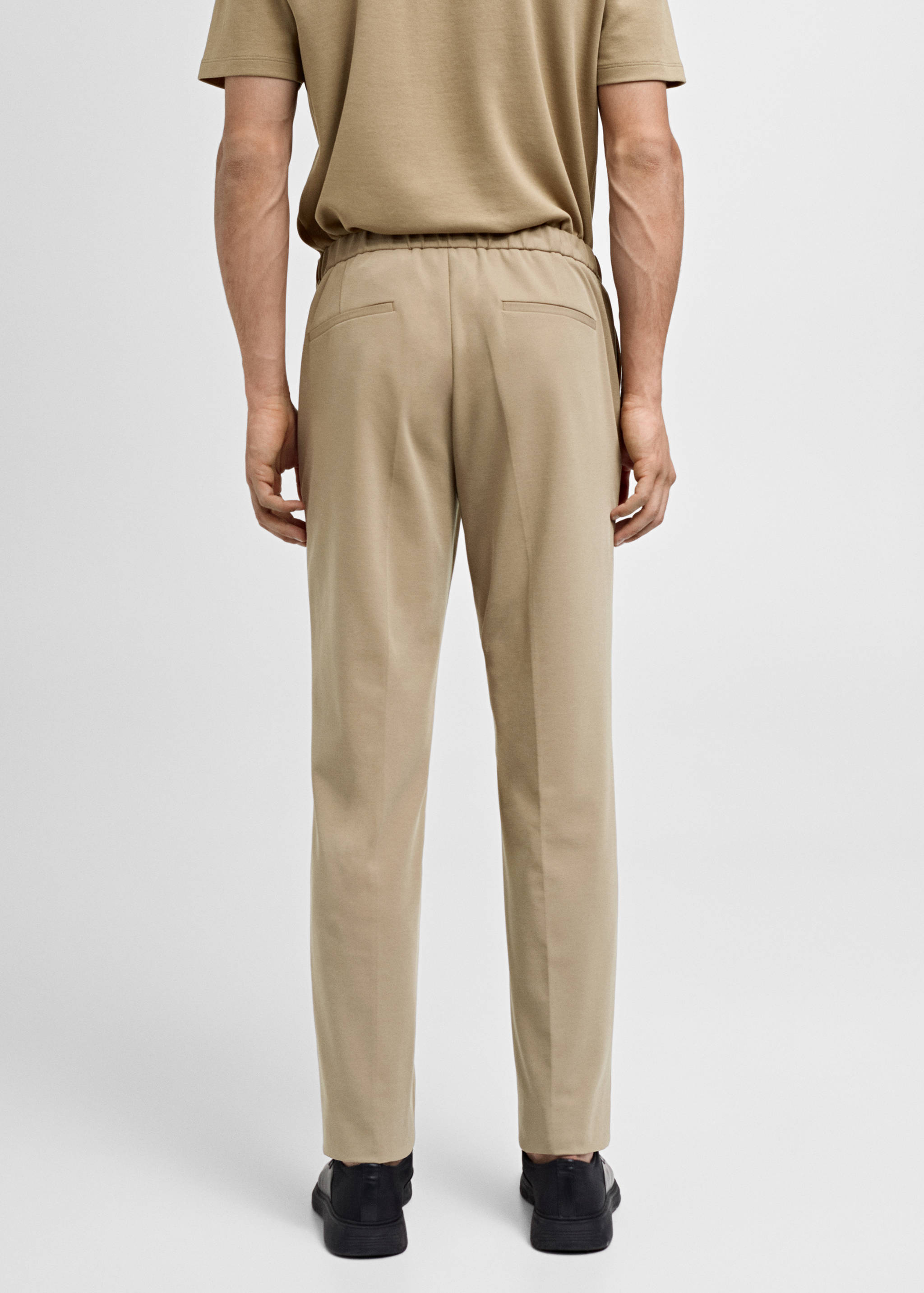 Pantalón traje slim fit algodón - Reverso del artículo