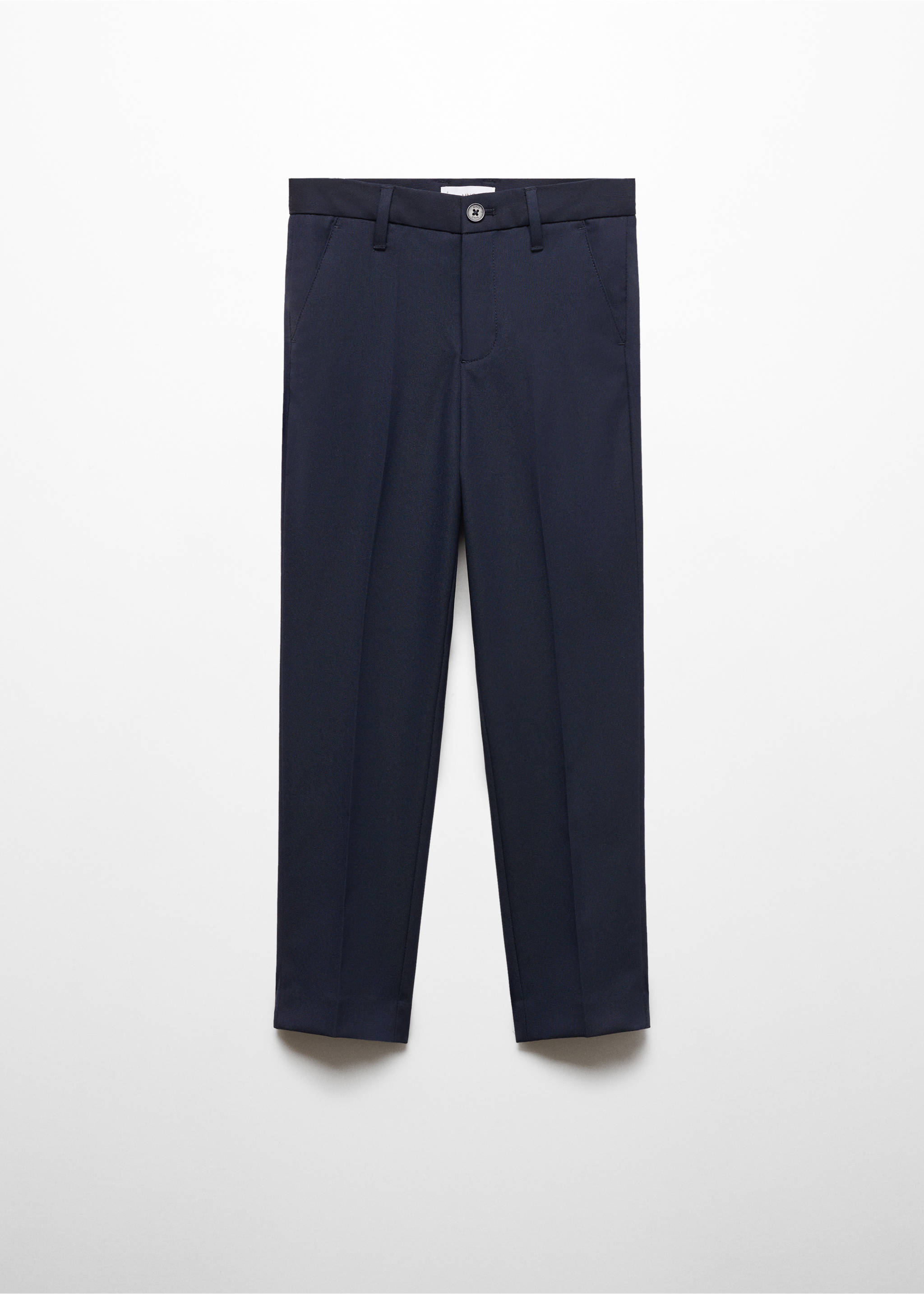 Straight suit trousers - Article without model, Dark Navy. Ref: 67094452-00.