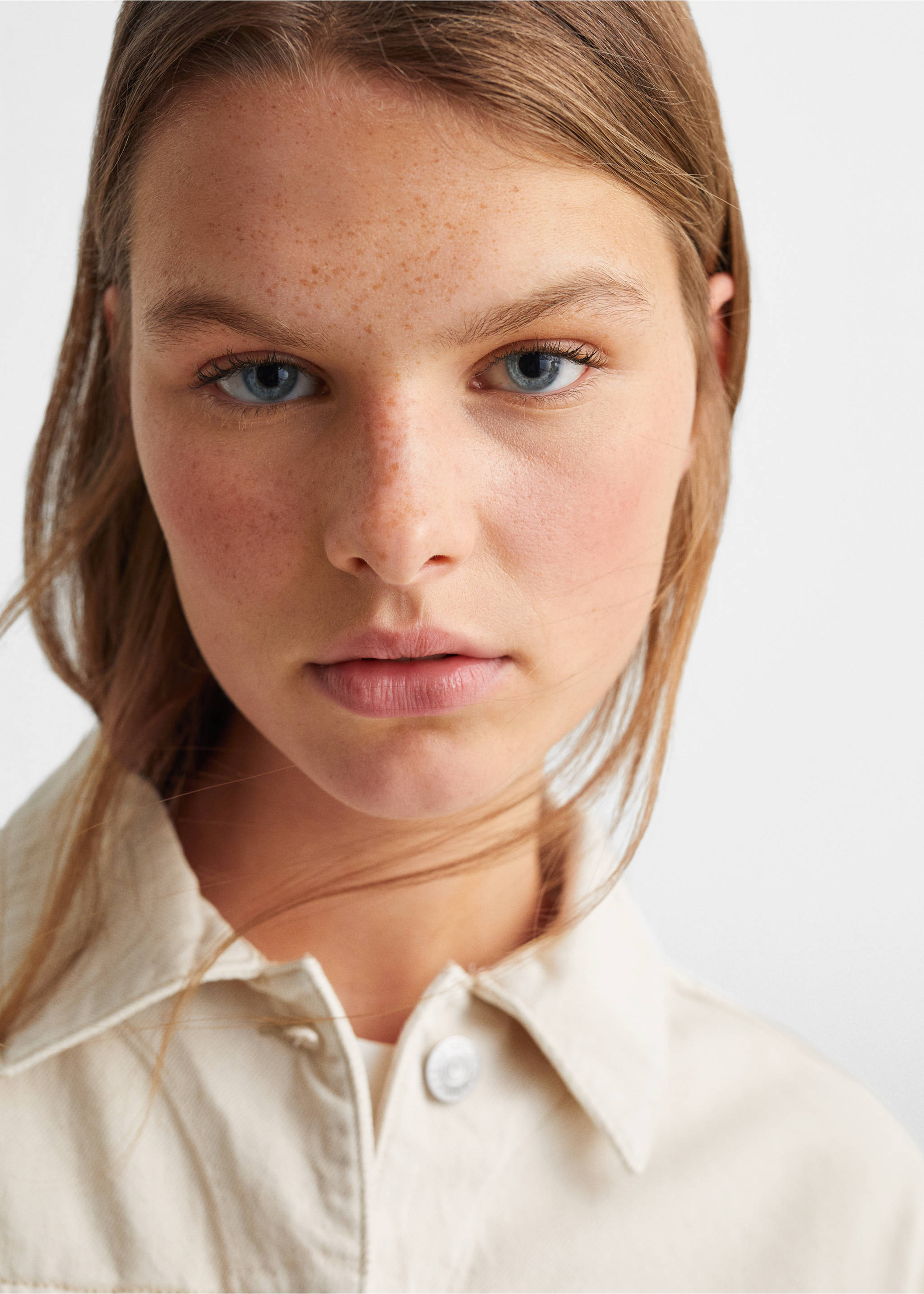 Blouson jean poches - Détail de l'article 1, Beige. Ref: 67094466-00.