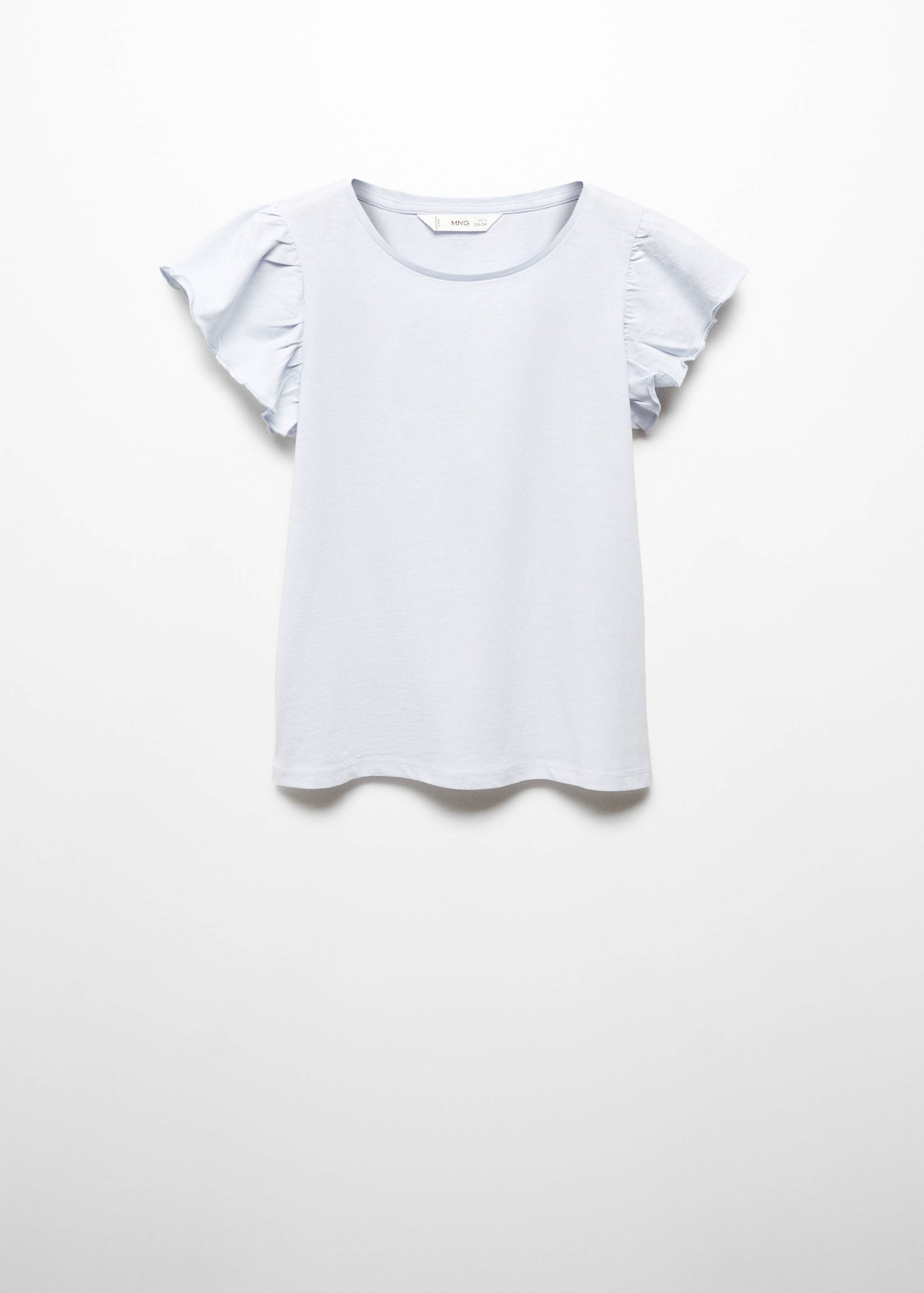 Kurzärmliges T-Shirt mit Rüschen - Artikel ohne Model