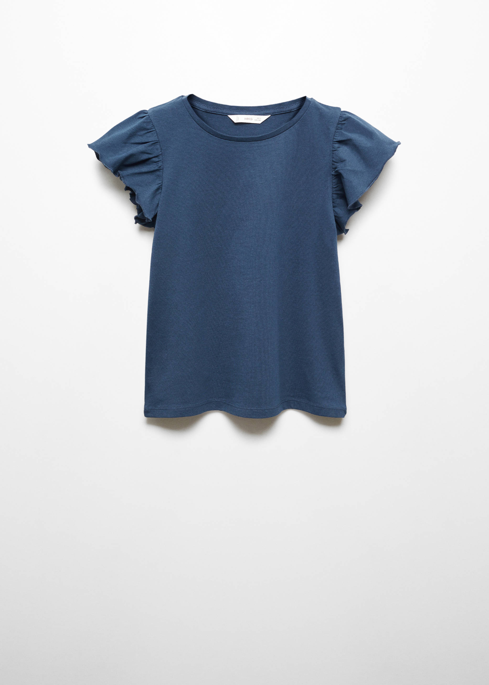 Kurzärmliges T-Shirt mit Rüschen - Artikel ohne Model