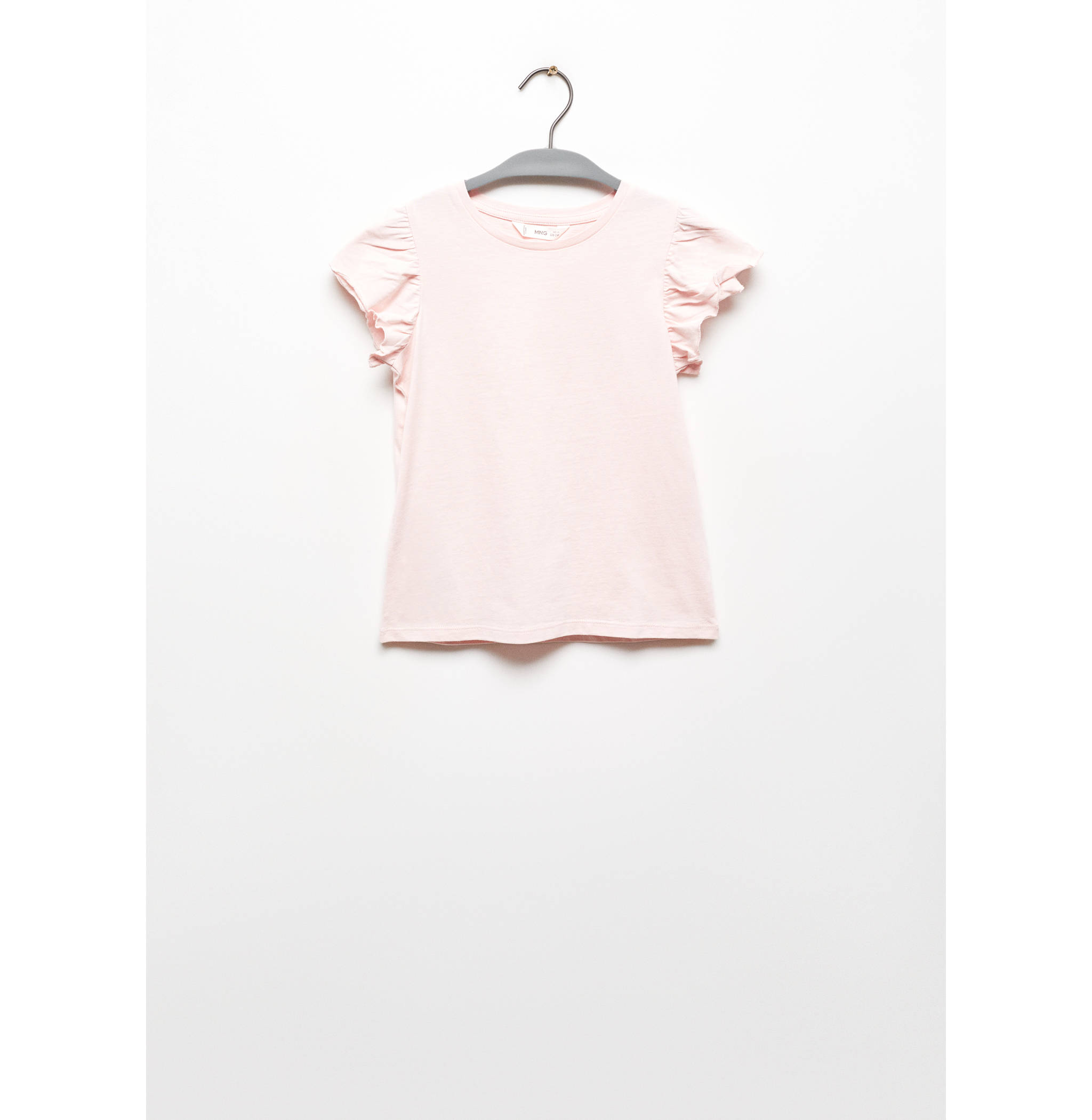 Kurzärmliges T-Shirt mit Rüschen - Artikel ohne Model