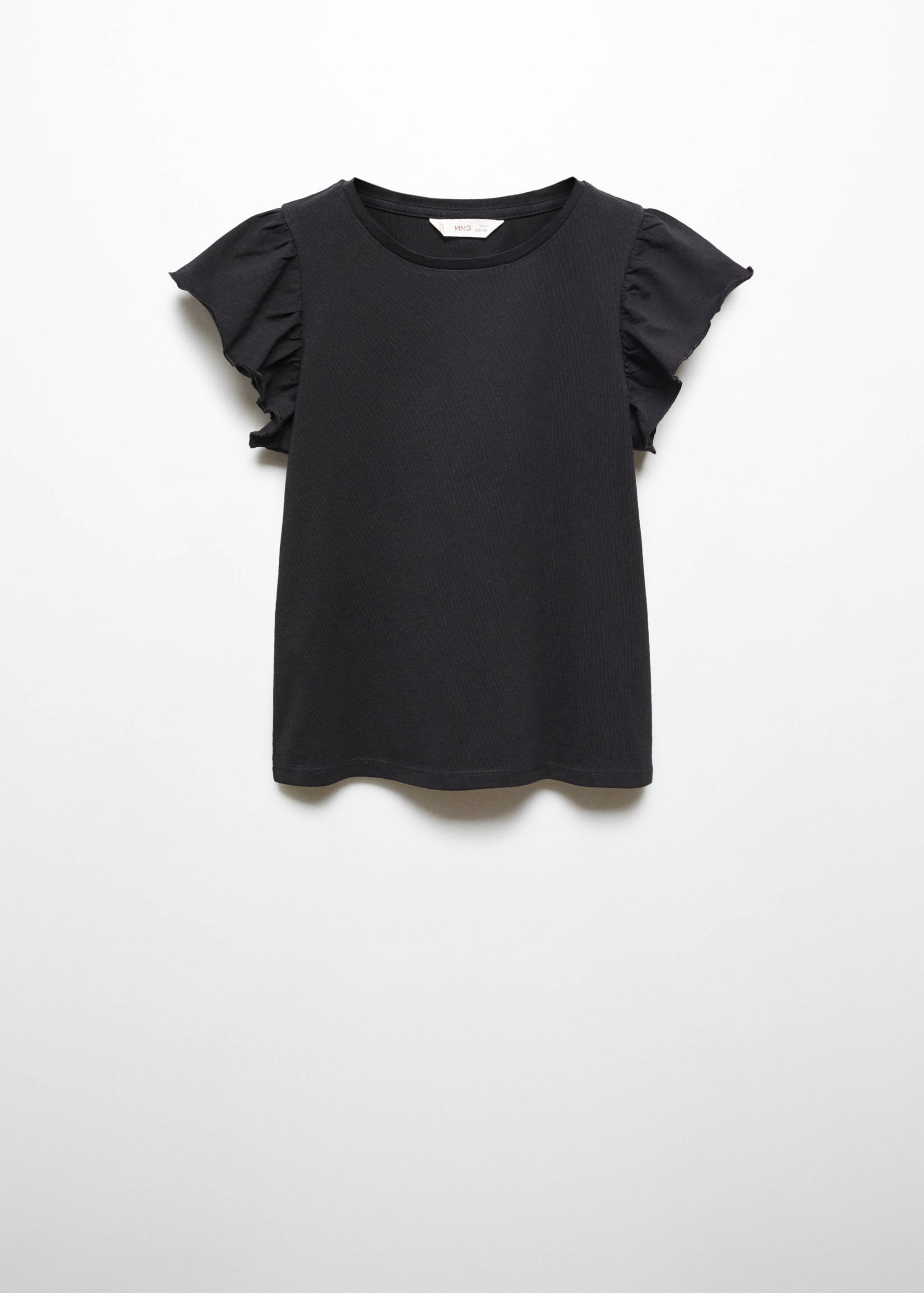 Kurzärmliges T-Shirt mit Rüschen - Artikel ohne Model