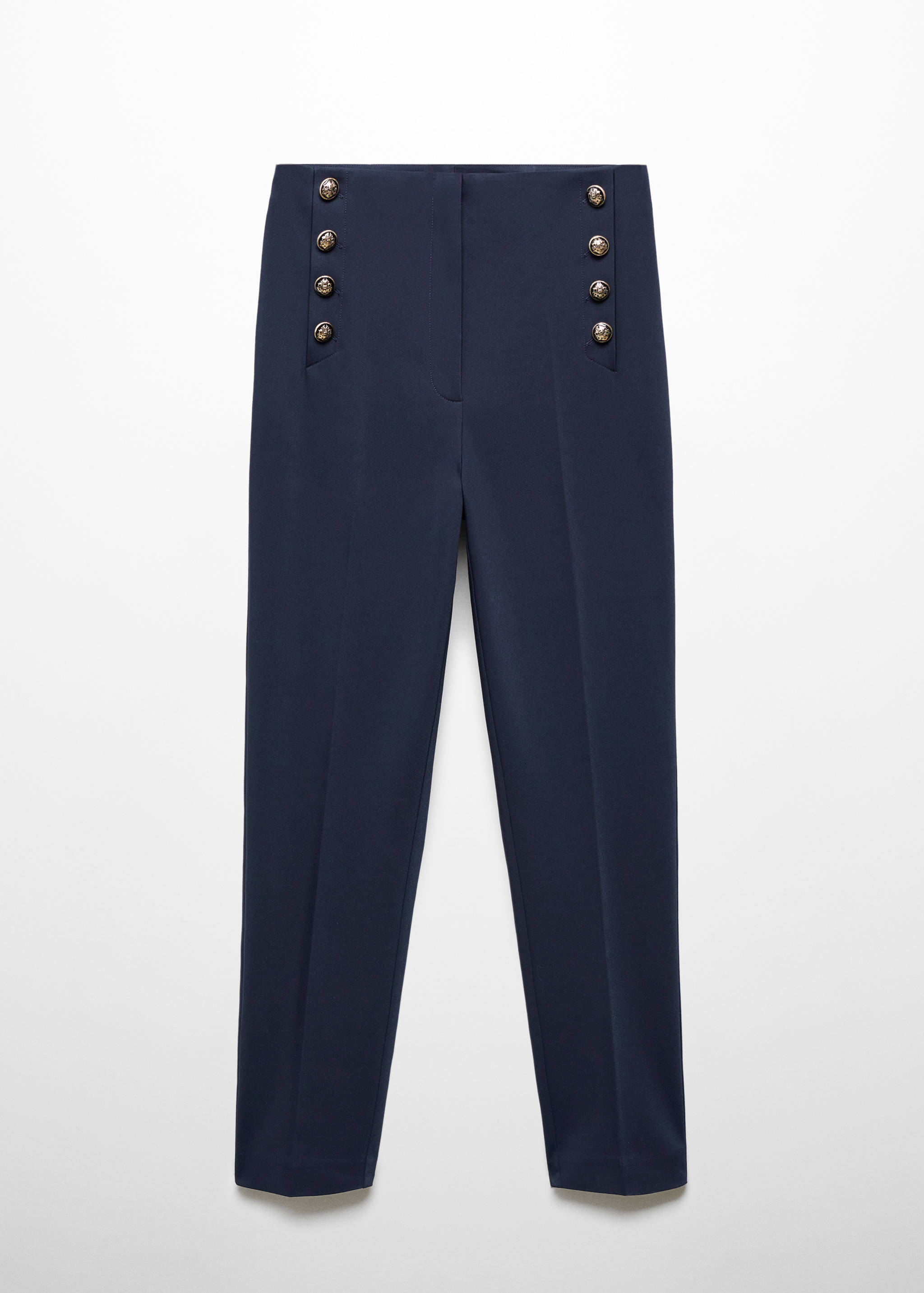 Cropped hlače s gumbima - Artikl bez modela