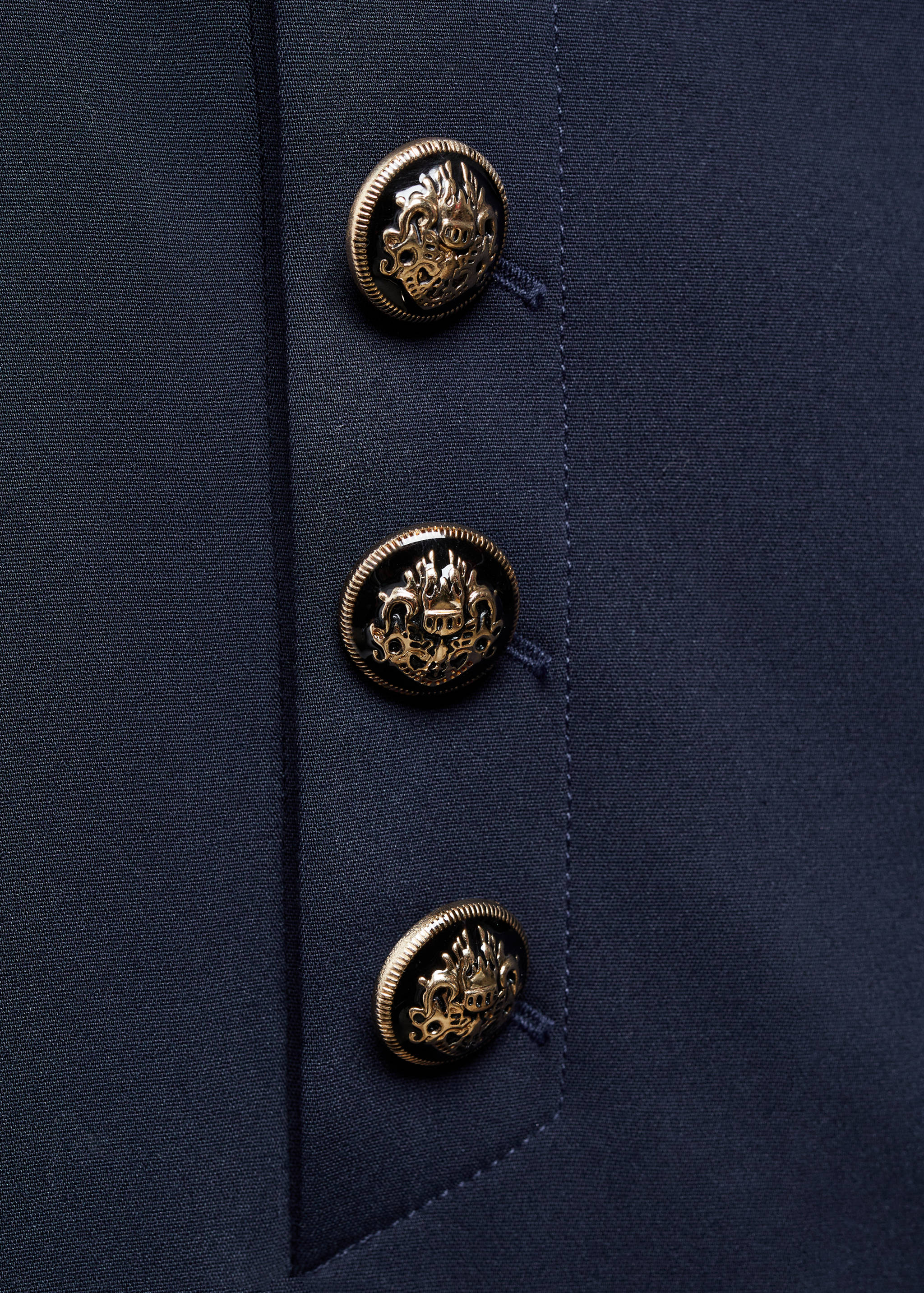 Cropped hlače s gumbima - Detalji artikla 8