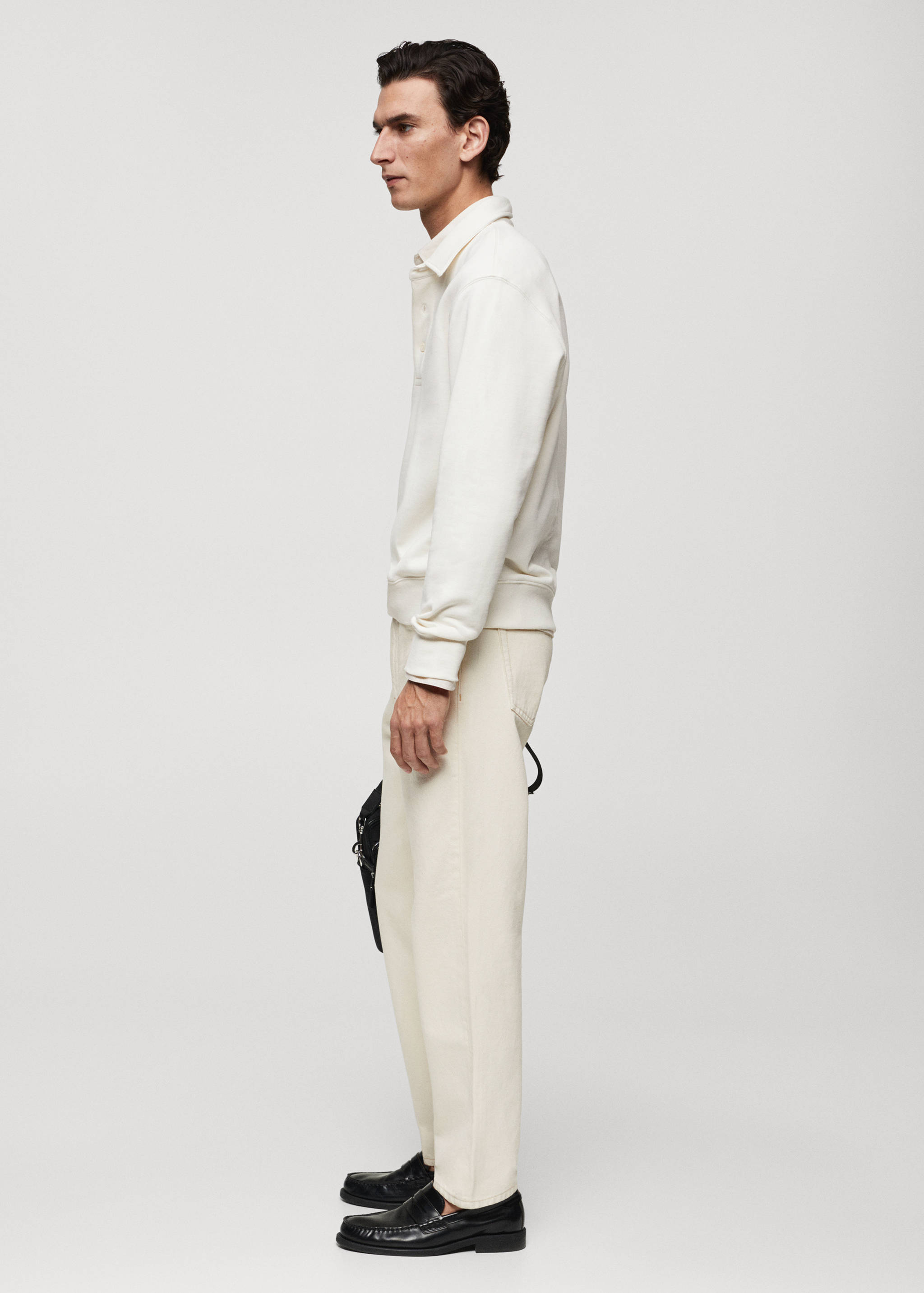 Cotton polo sweatshirt - Details of the article 2