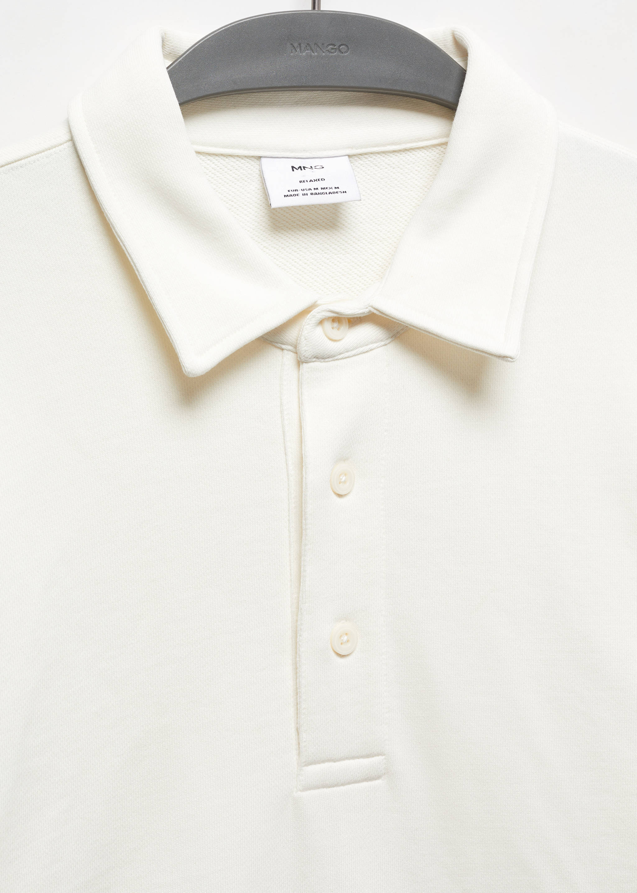 Cotton polo sweatshirt - Details of the article 8