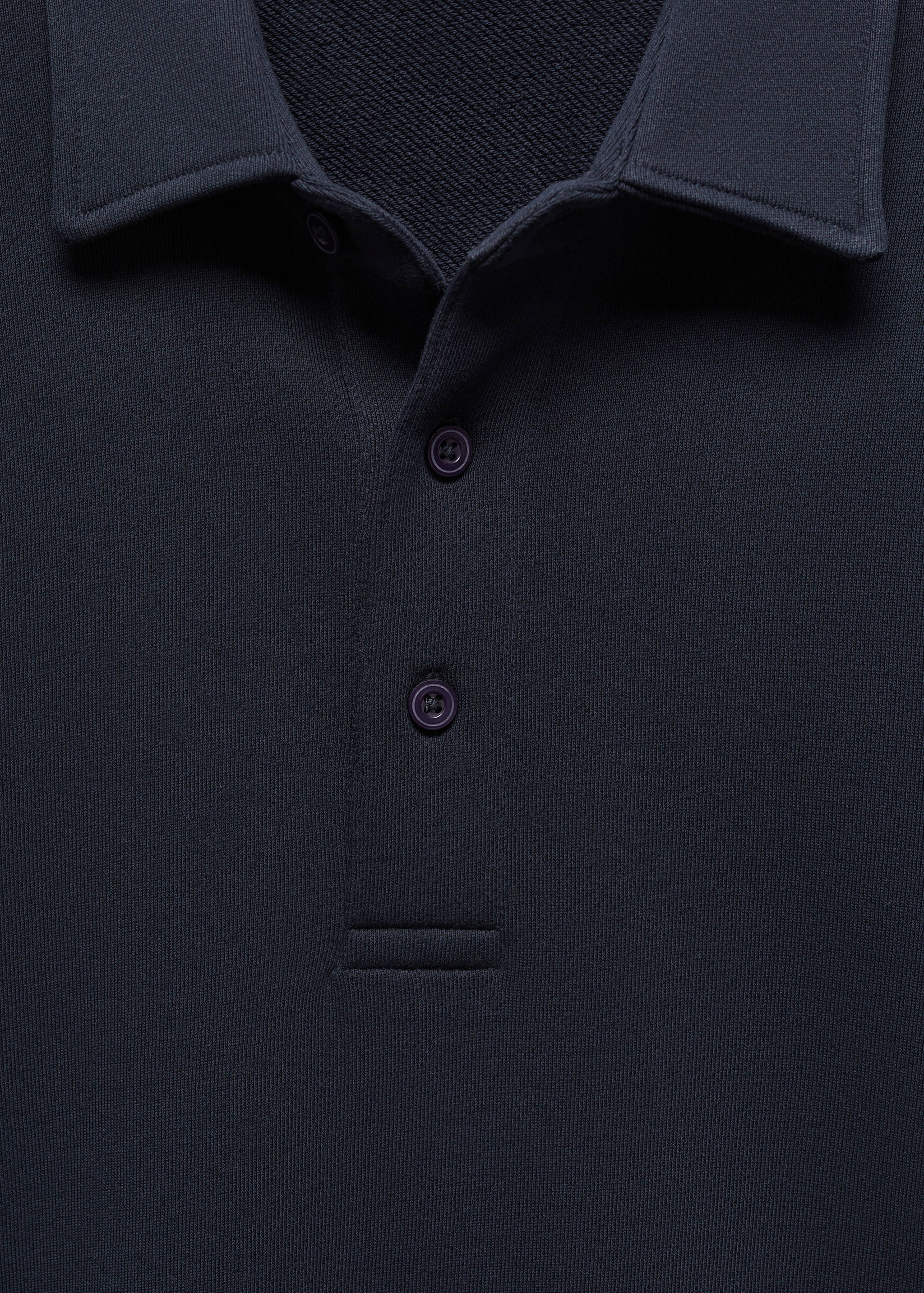 Cotton polo sweatshirt - Details of the article 8