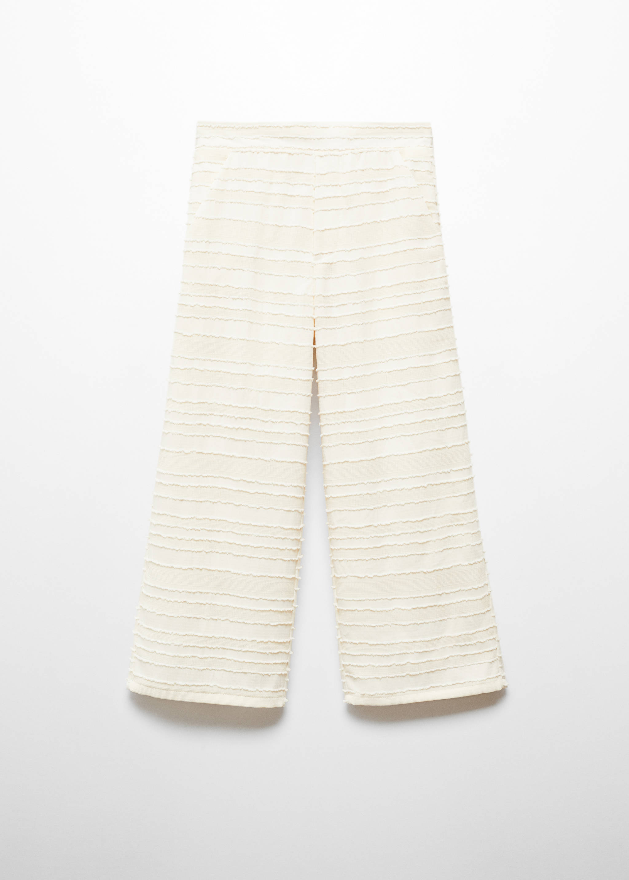 Pantalón recto textura - Artículo sin modelo