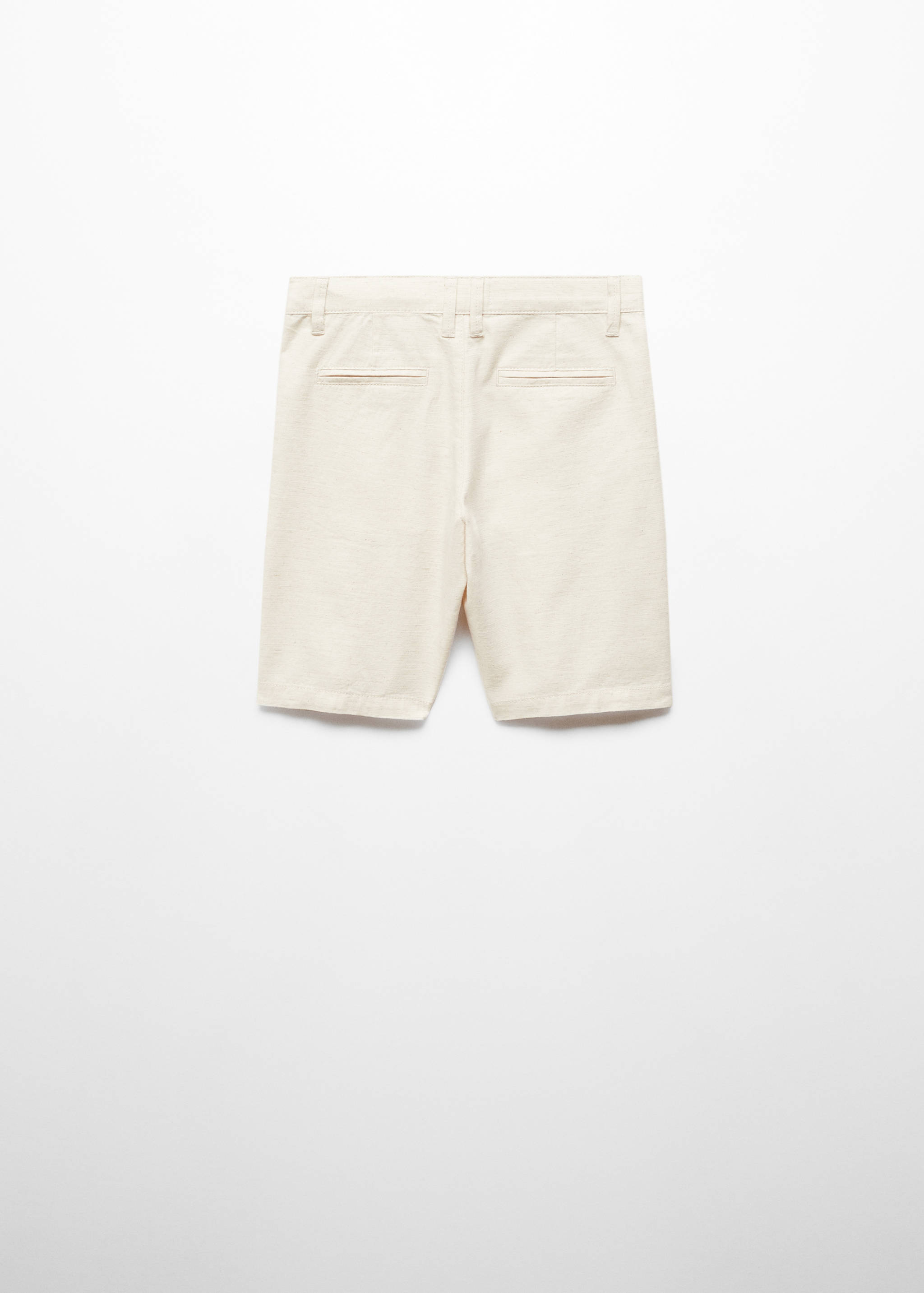 Linen chino Bermuda shorts - Reverse of the article