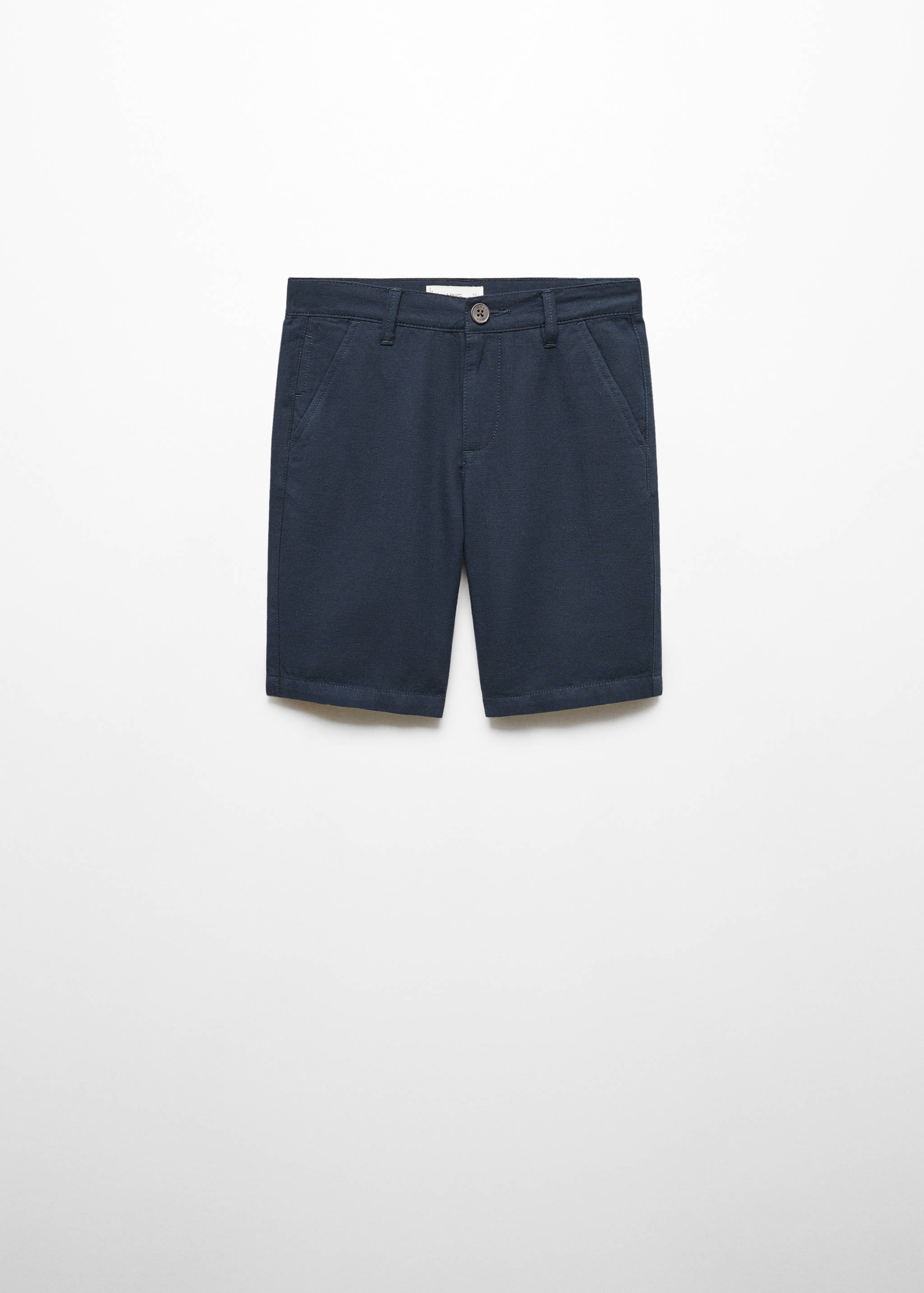 Bermudashorts i chinosstil i linne - Artikel utan modell