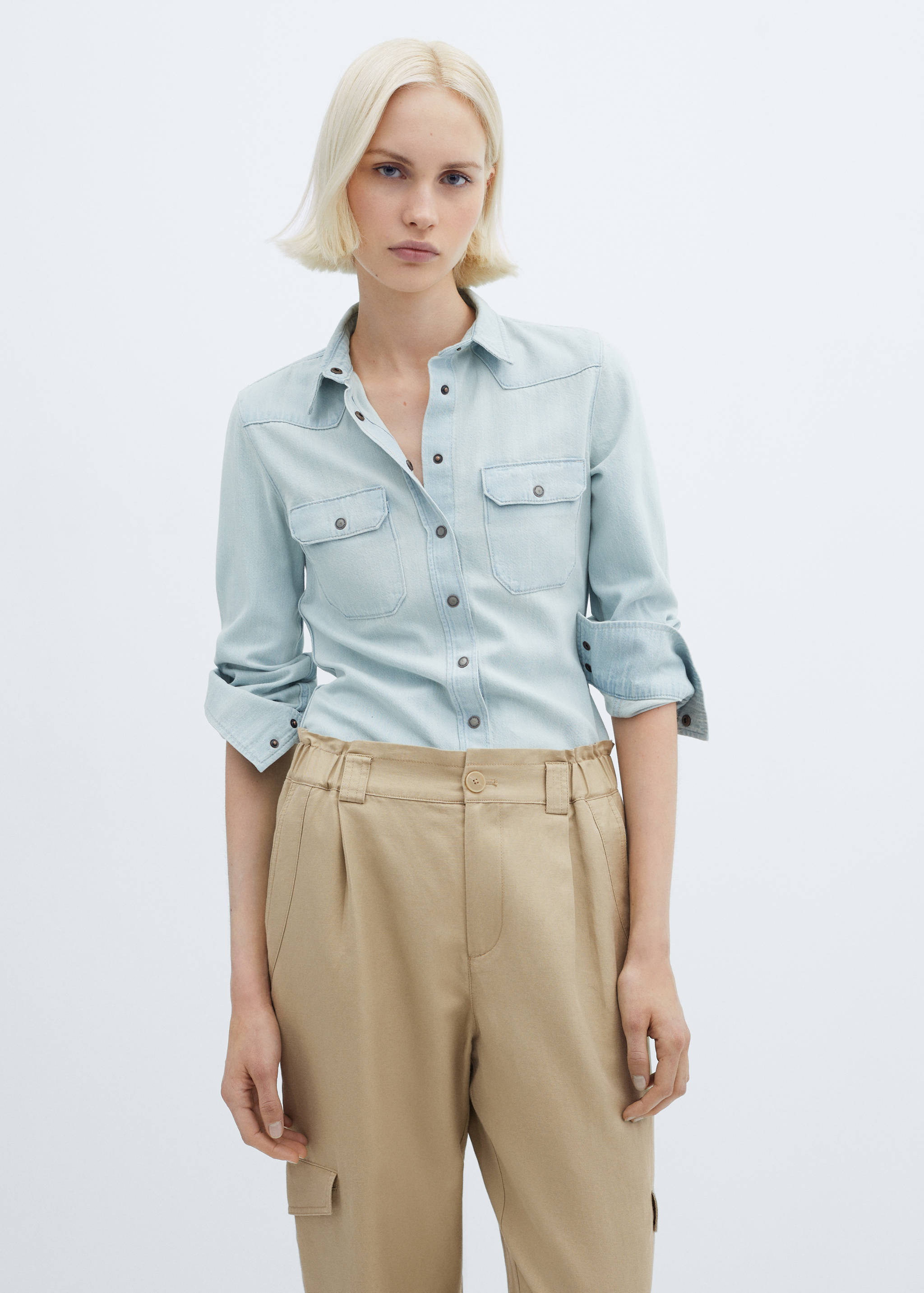 Pantalón cargo lino - Detalle del artículo 1