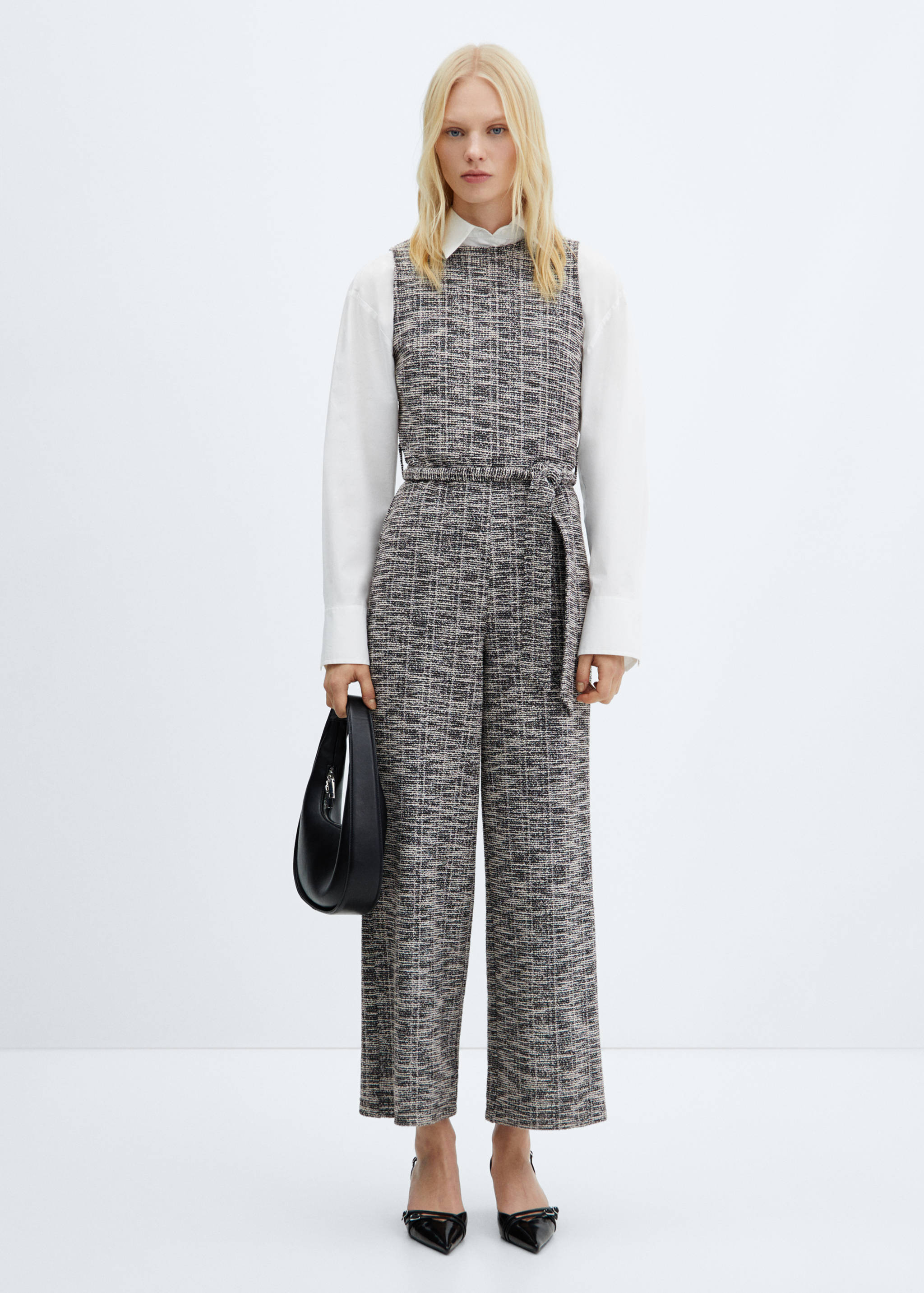 Marbled tweed jumpsuit - General plane
