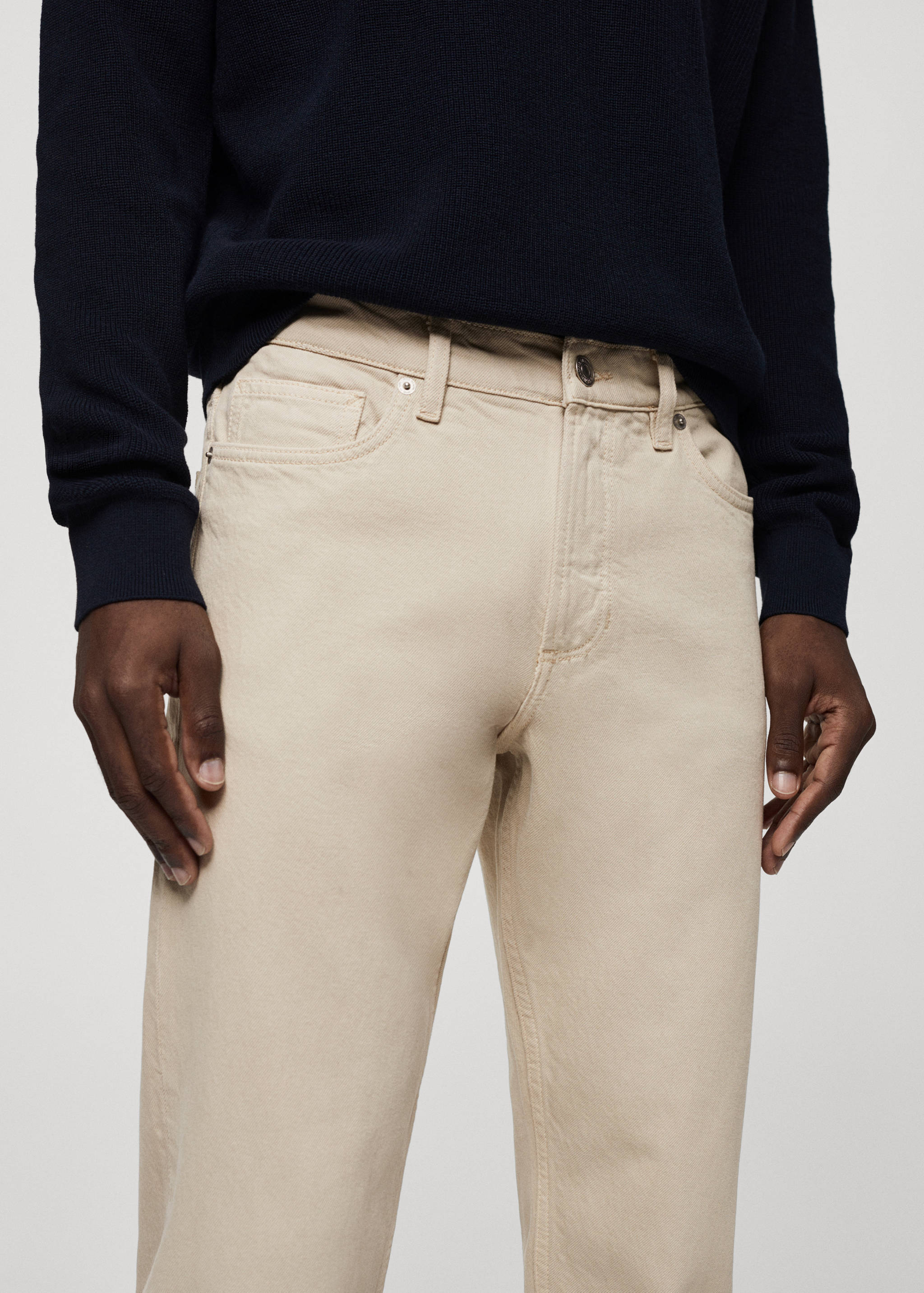 Tapered-fit jeans - Details of the article 1