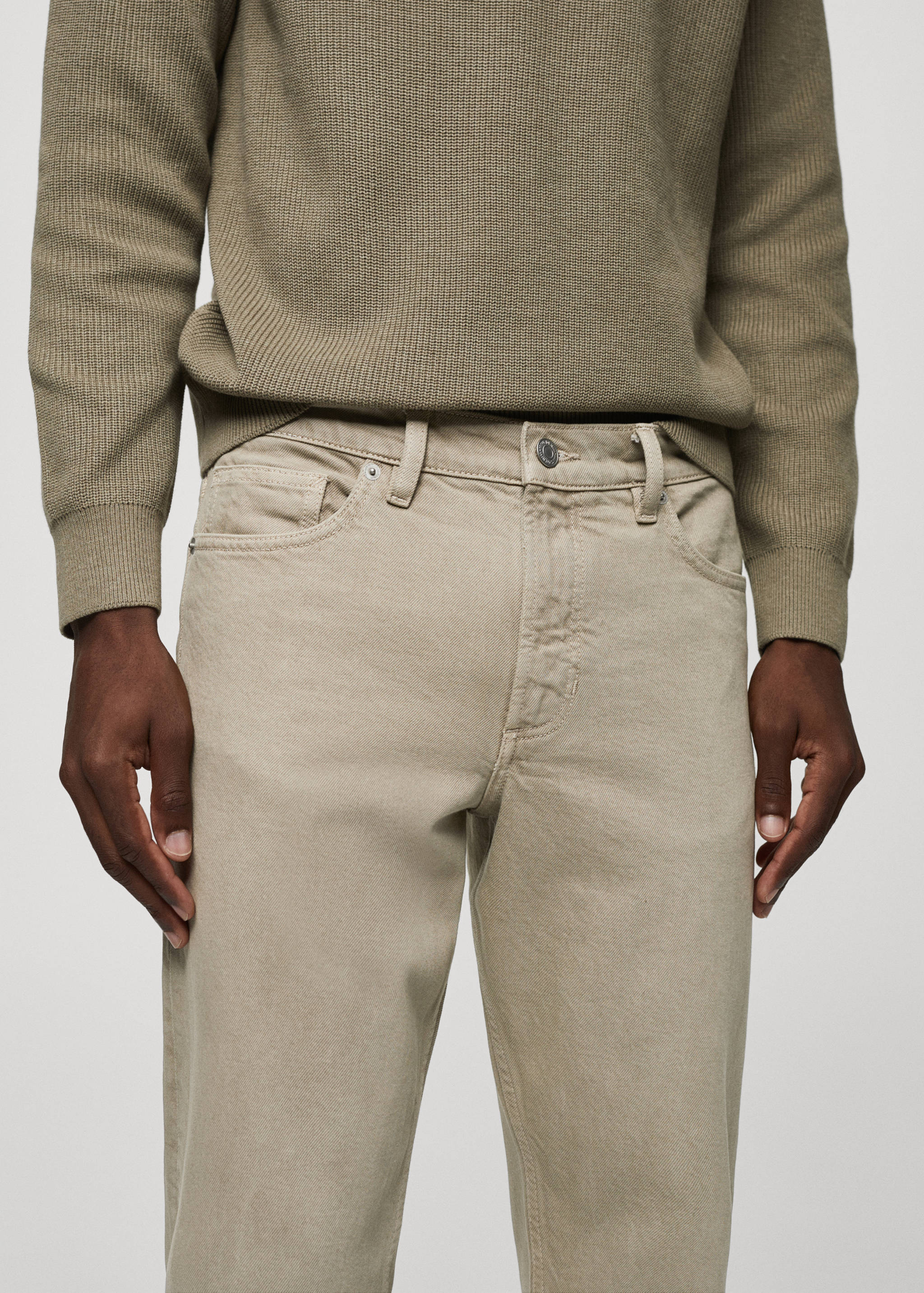 Tapered-fit jeans - Details of the article 1